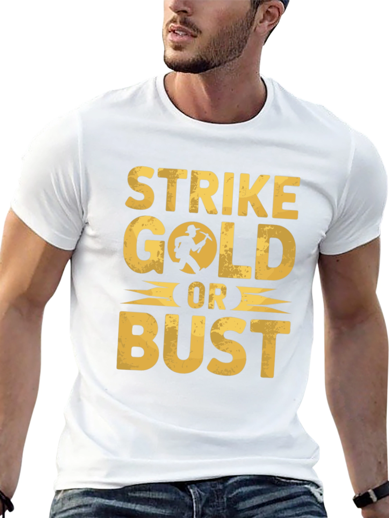 Strike Gold T-Shirt - Classic Prospector Graphic Tee