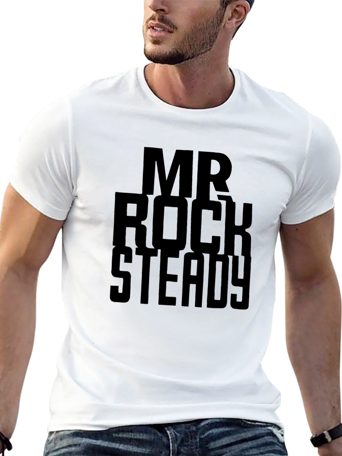 Mr. Rock Steady Black Graphic Tee