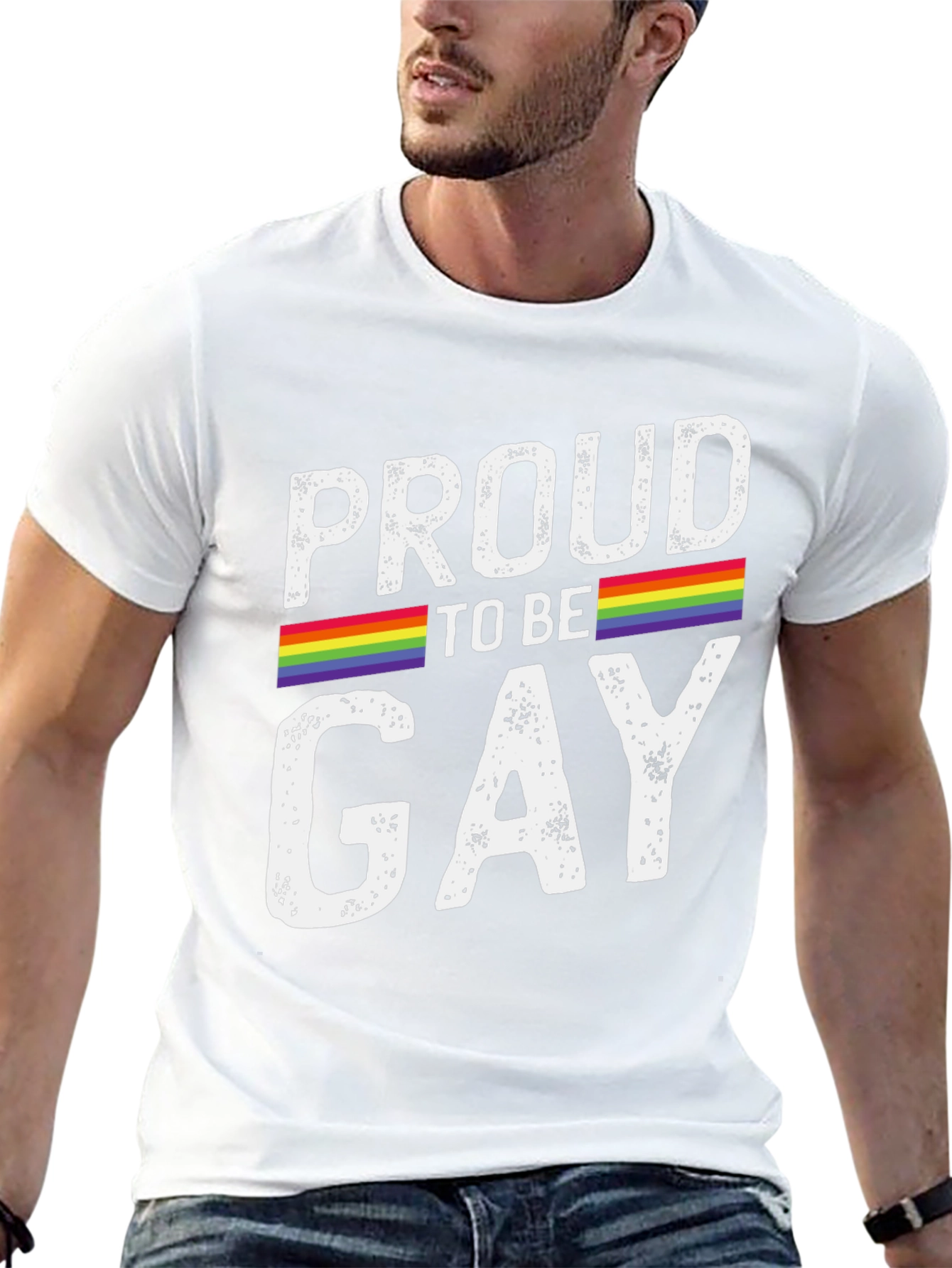 Proud to be Gay T-Shirt - Rainbow Pride