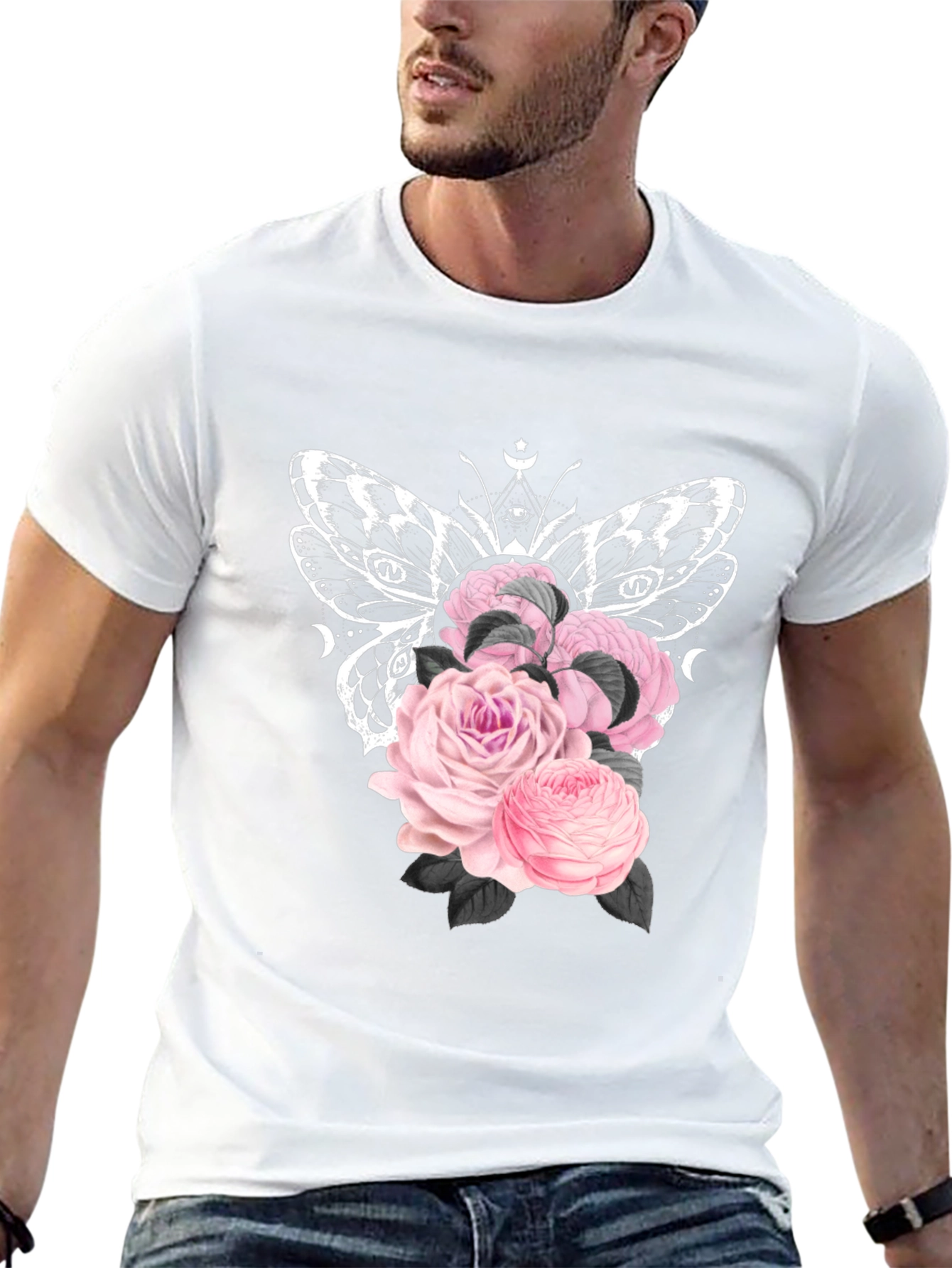 Butterfly Roses Graphic Tee