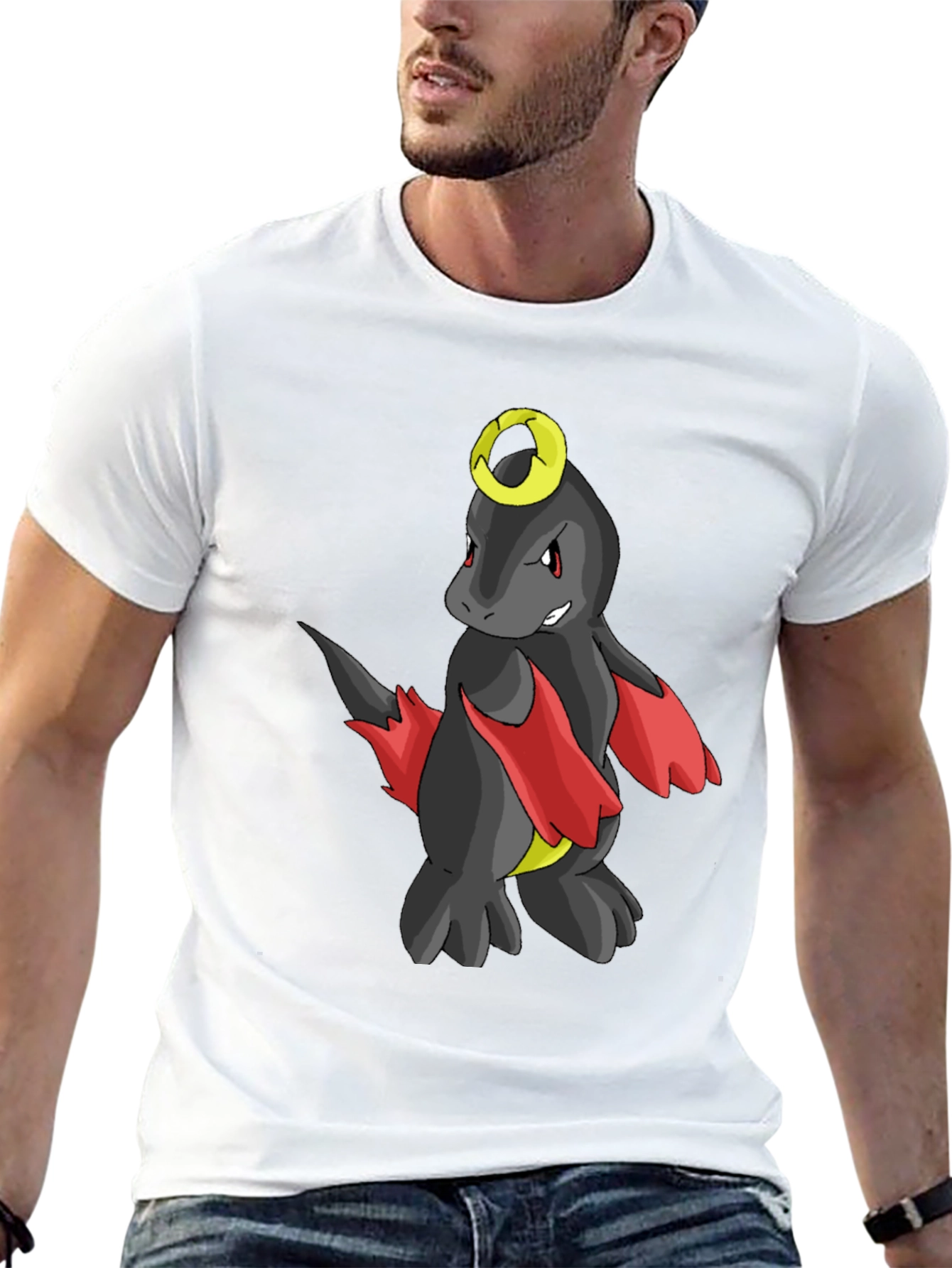 Pokemon Houndoom Inspired Black T-Shirt