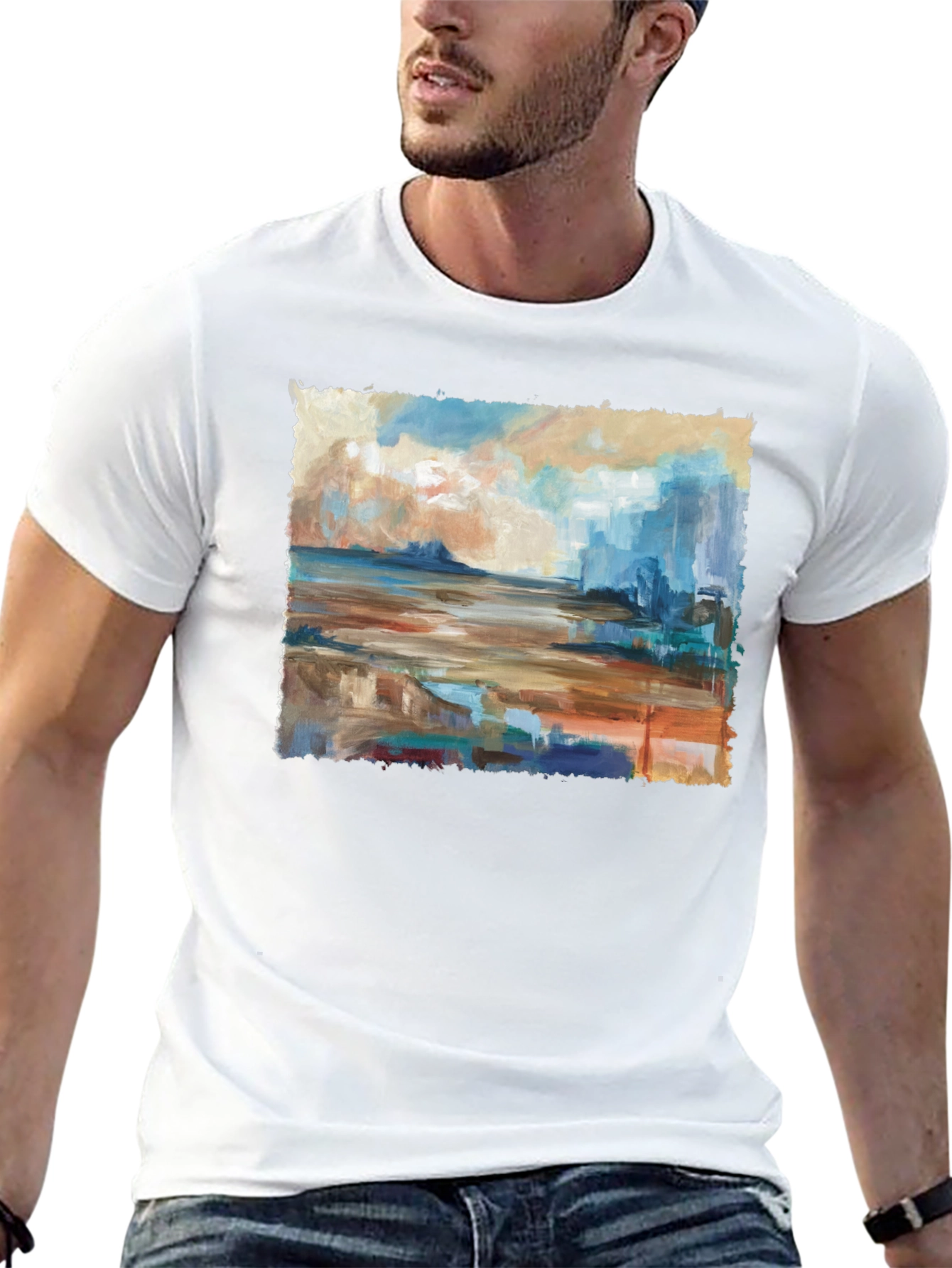 Abstract Seascape Graphic Tee