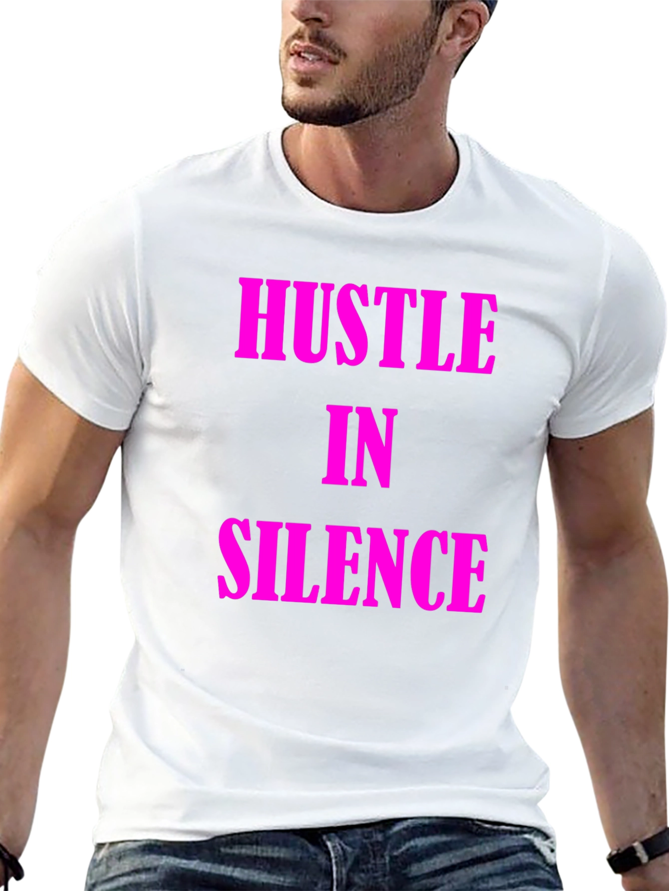 Hustle in Silence Black T-Shirt