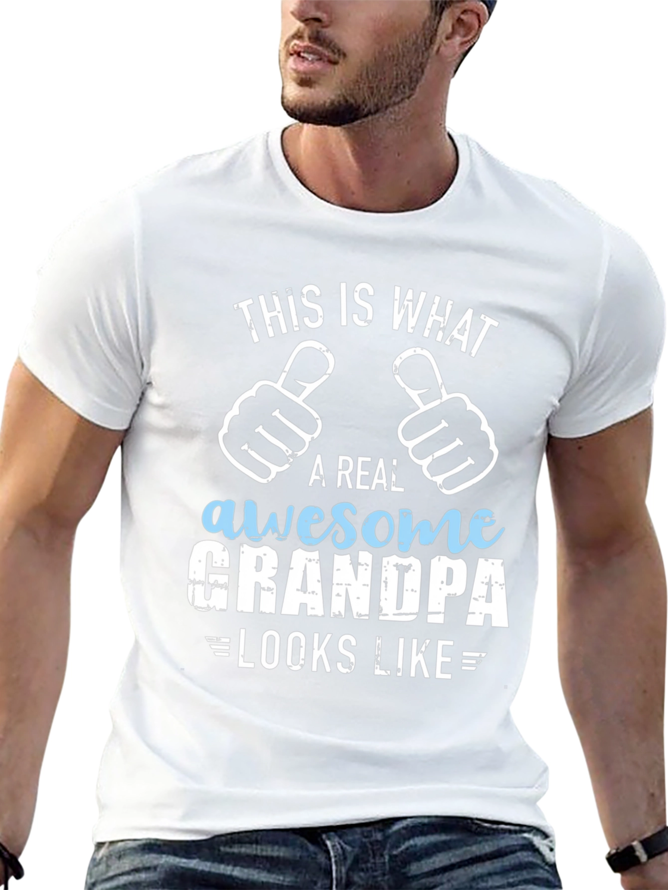 Awesome Grandpa T-Shirt Gift for Grandfathers