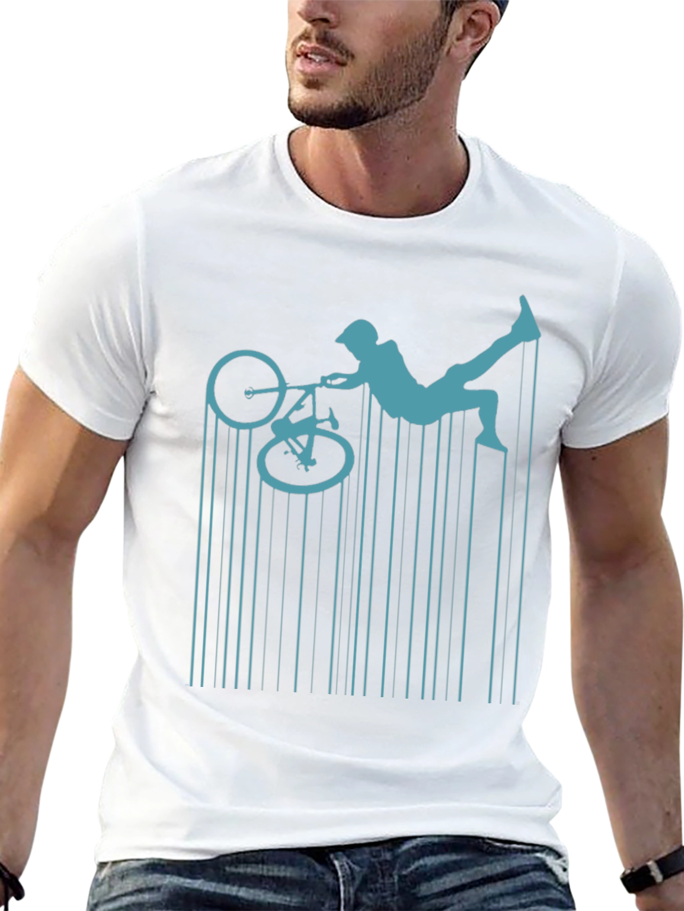 BMX Rider Graphic Tee - Mens Black T-Shirt