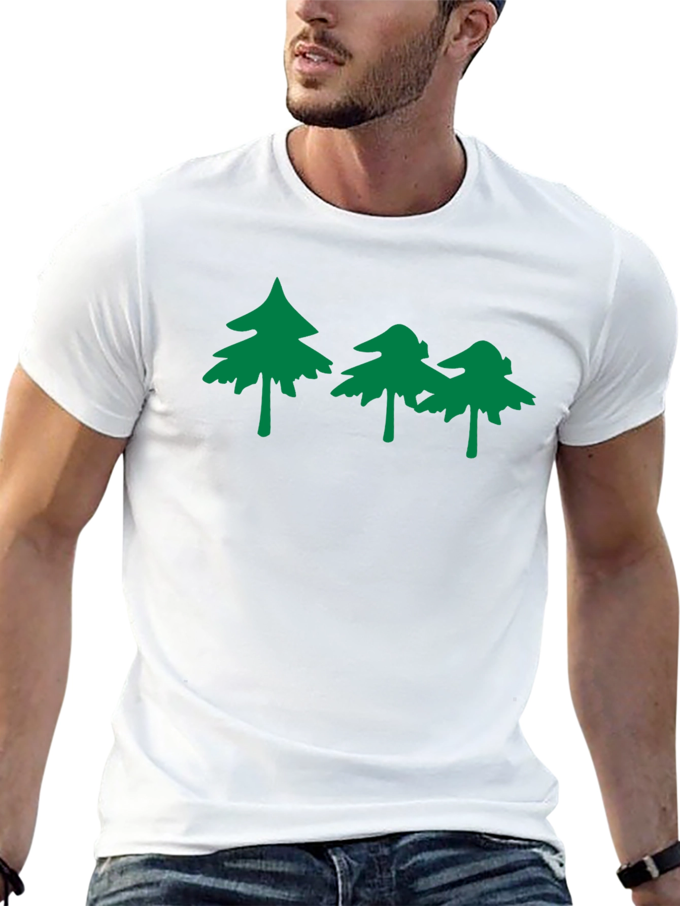 Nature Inspired Graphic Tee - Black