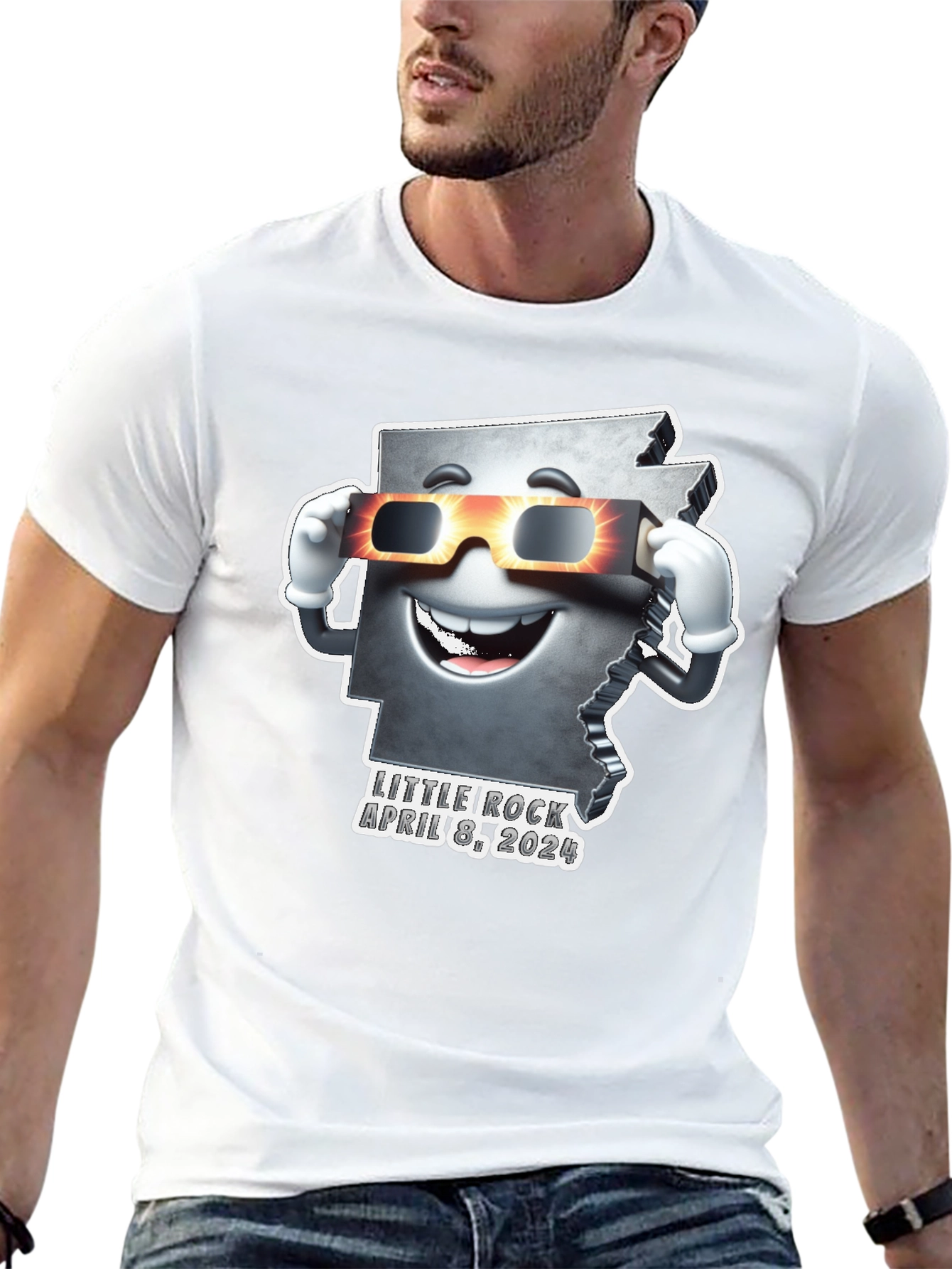 Arkansas Eclipse 2024 T-Shirt - Little Rock April 8th