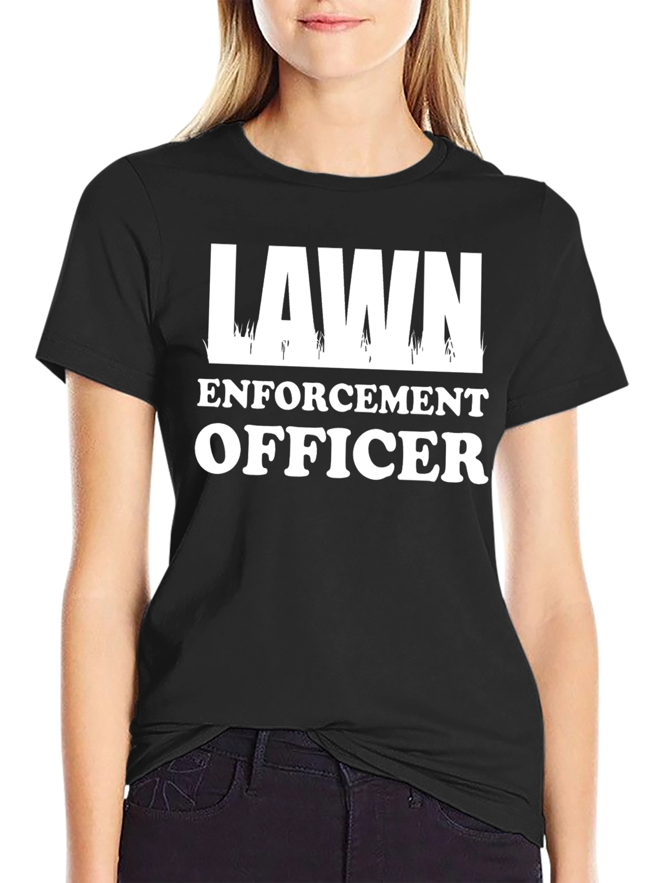 Lawn Enforcement Officer Graphic T-Shirt