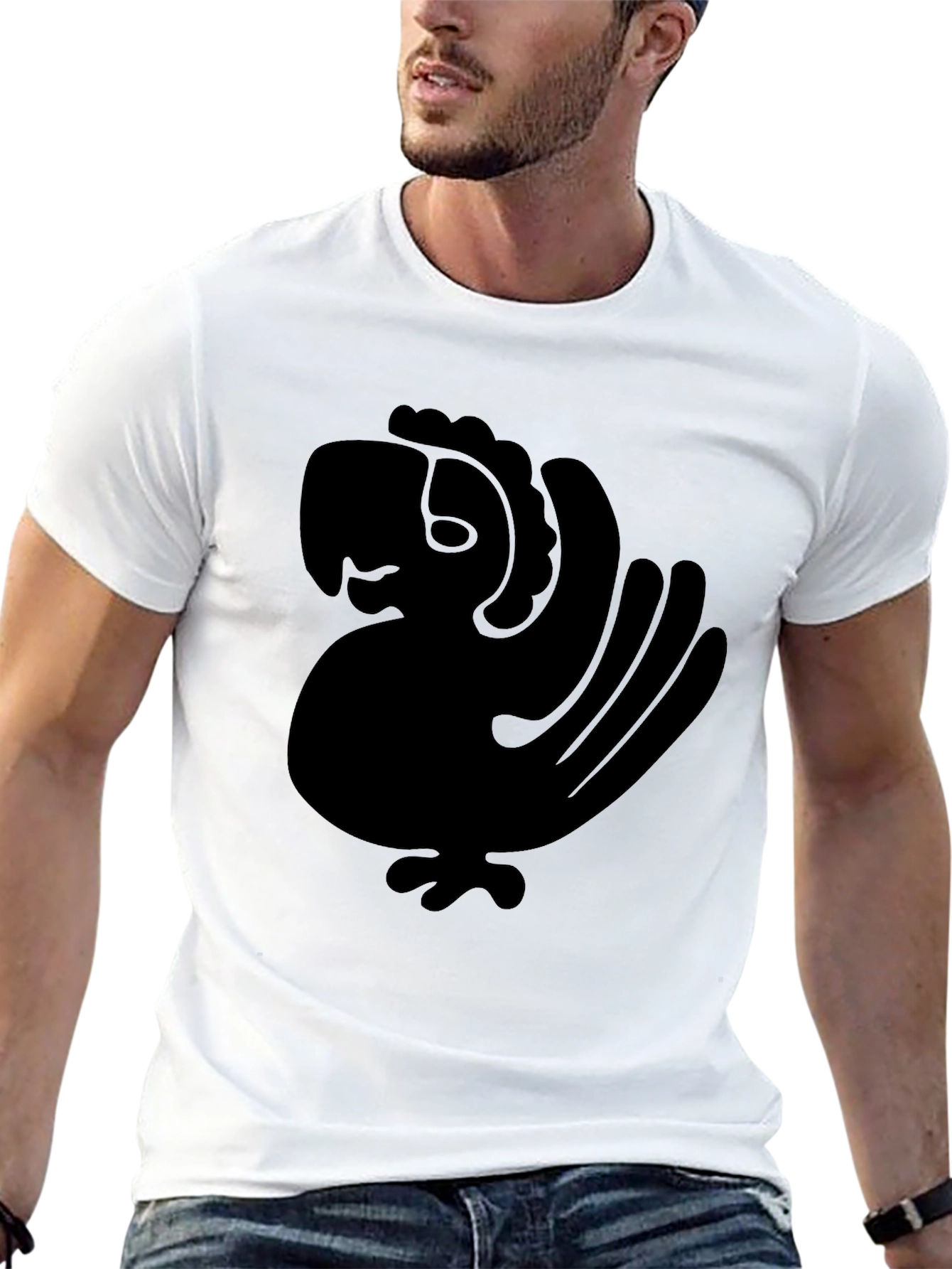 Black Bird Graphic Tee - Casual Style
