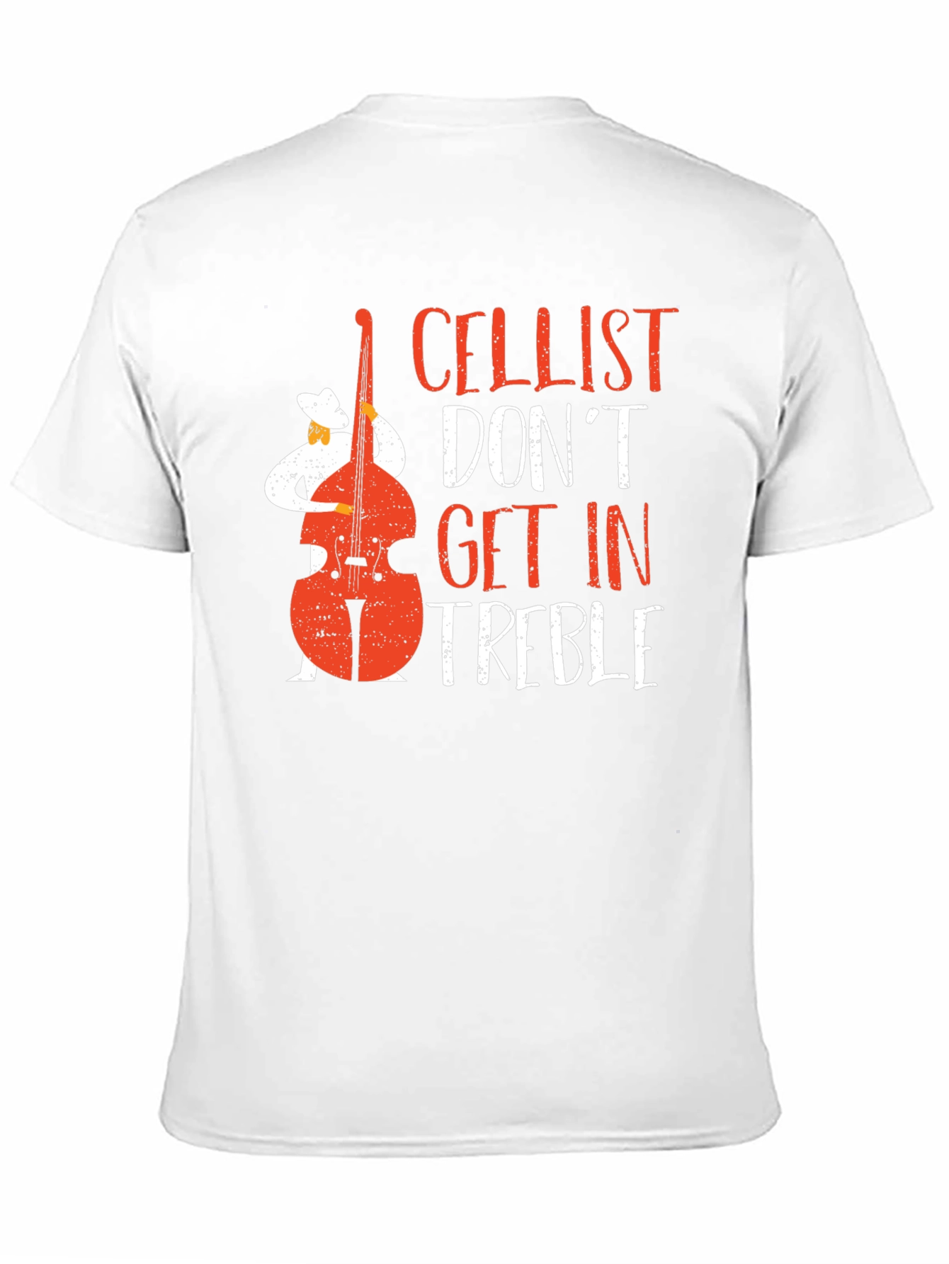 Cellist Dont Get In Treble Graphic T-Shirt