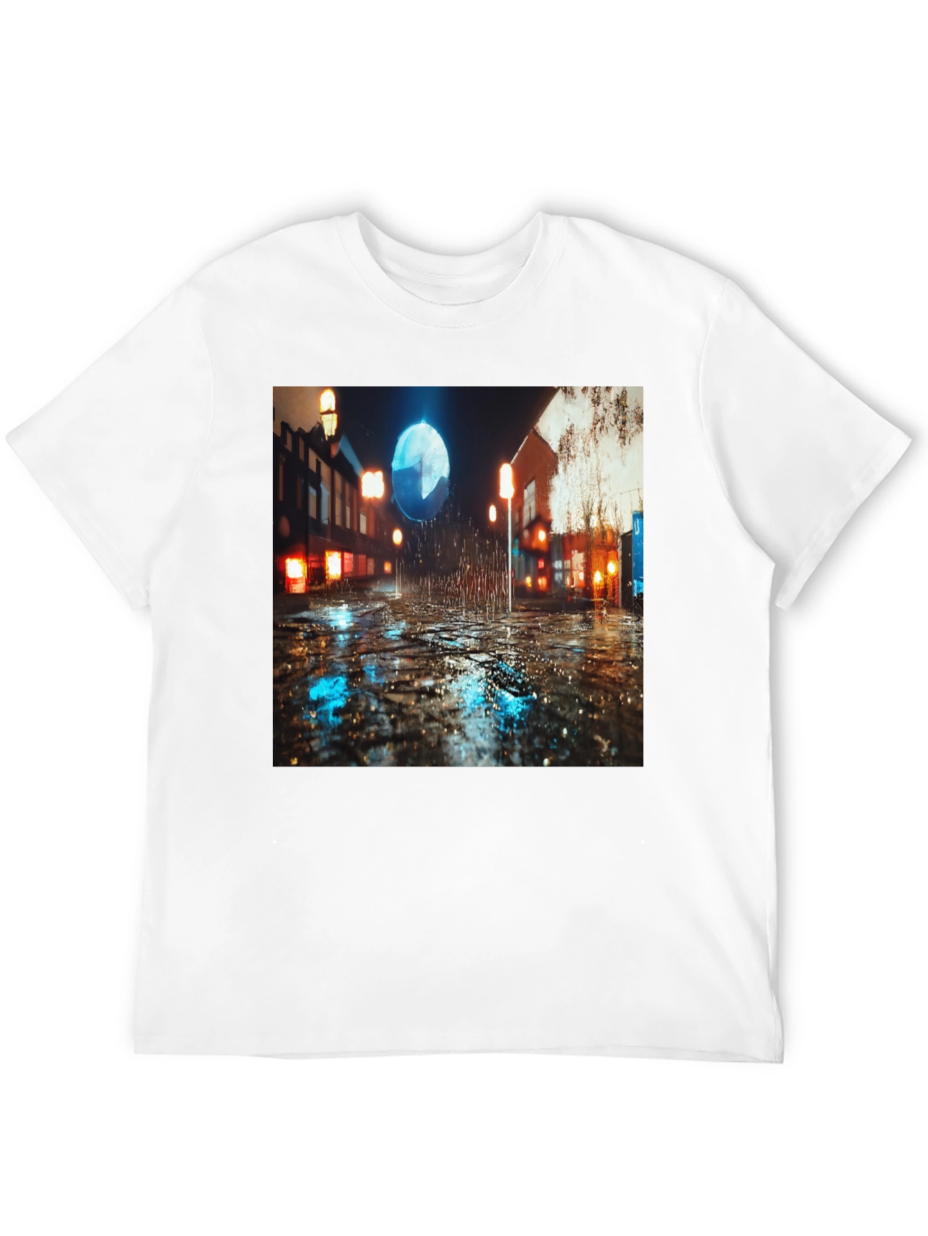 Rainy Nightscape T-Shirt