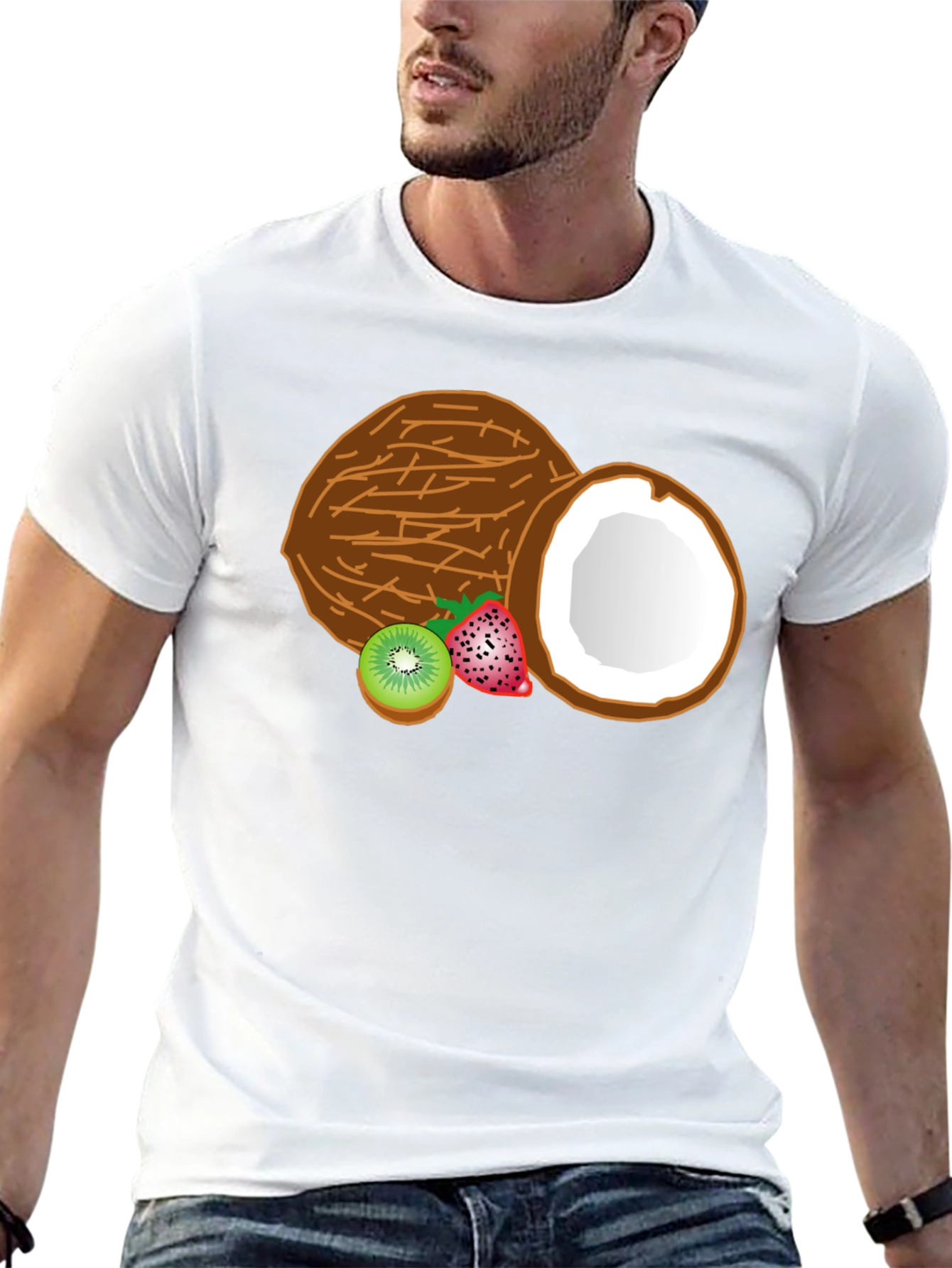 Tropical Fruits Graphic T-Shirt