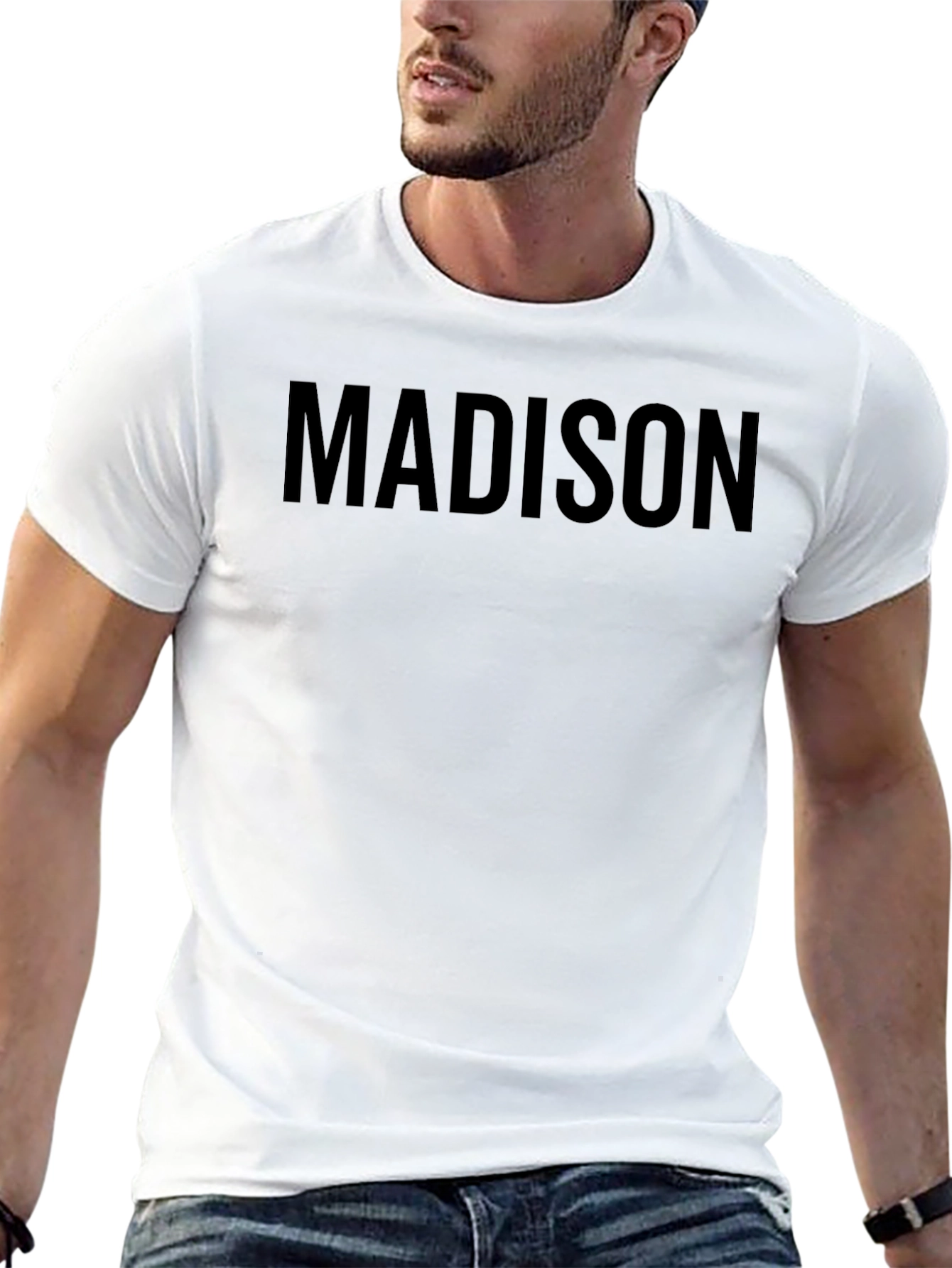 Madison Graphic T-Shirt - Classic Crew Neck Tee