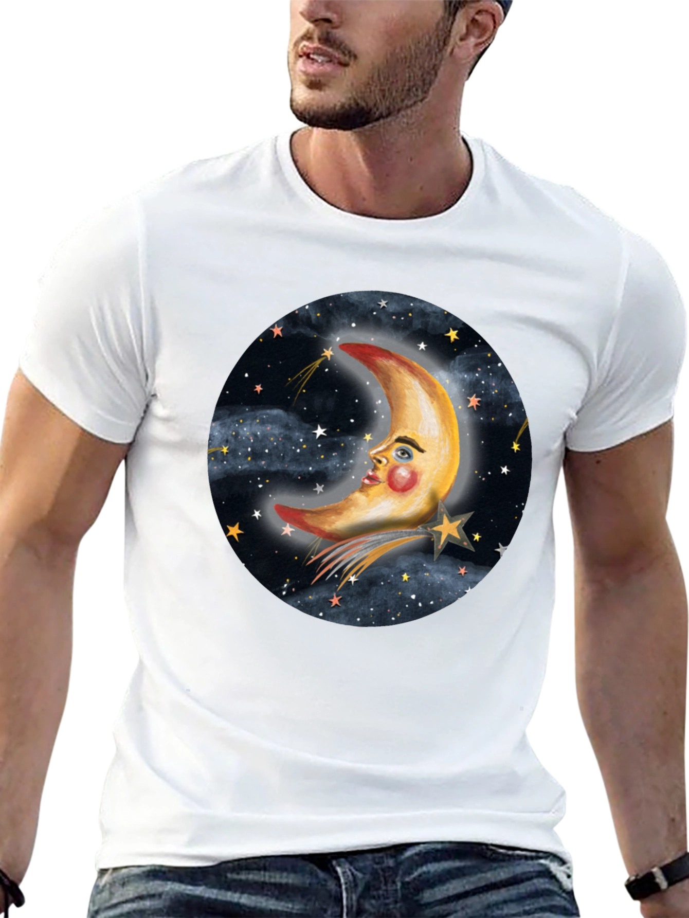 Dreamy Moon & Stars Graphic Tee
