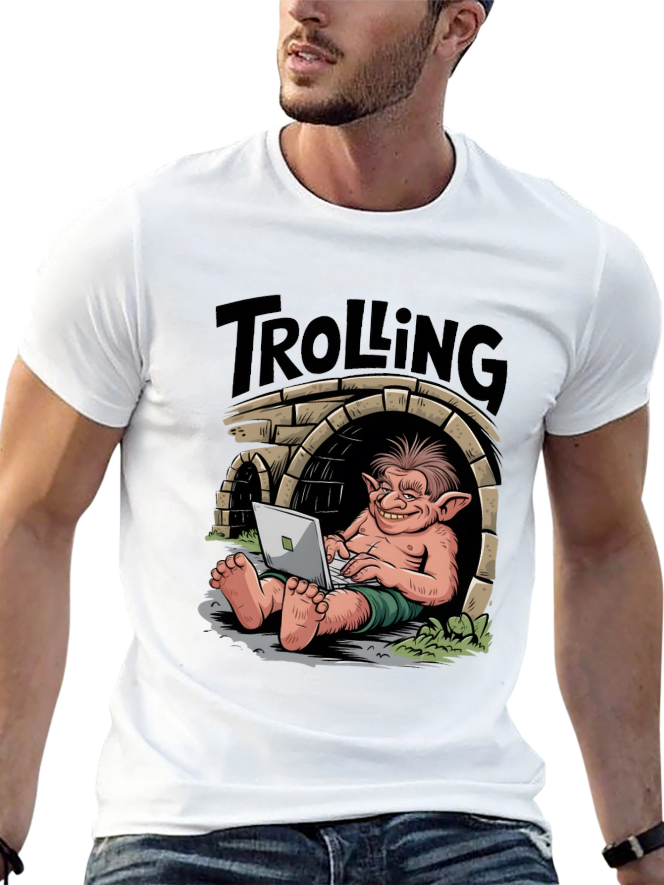 Trolling Troll T-Shirt - Funny Geek Tee
