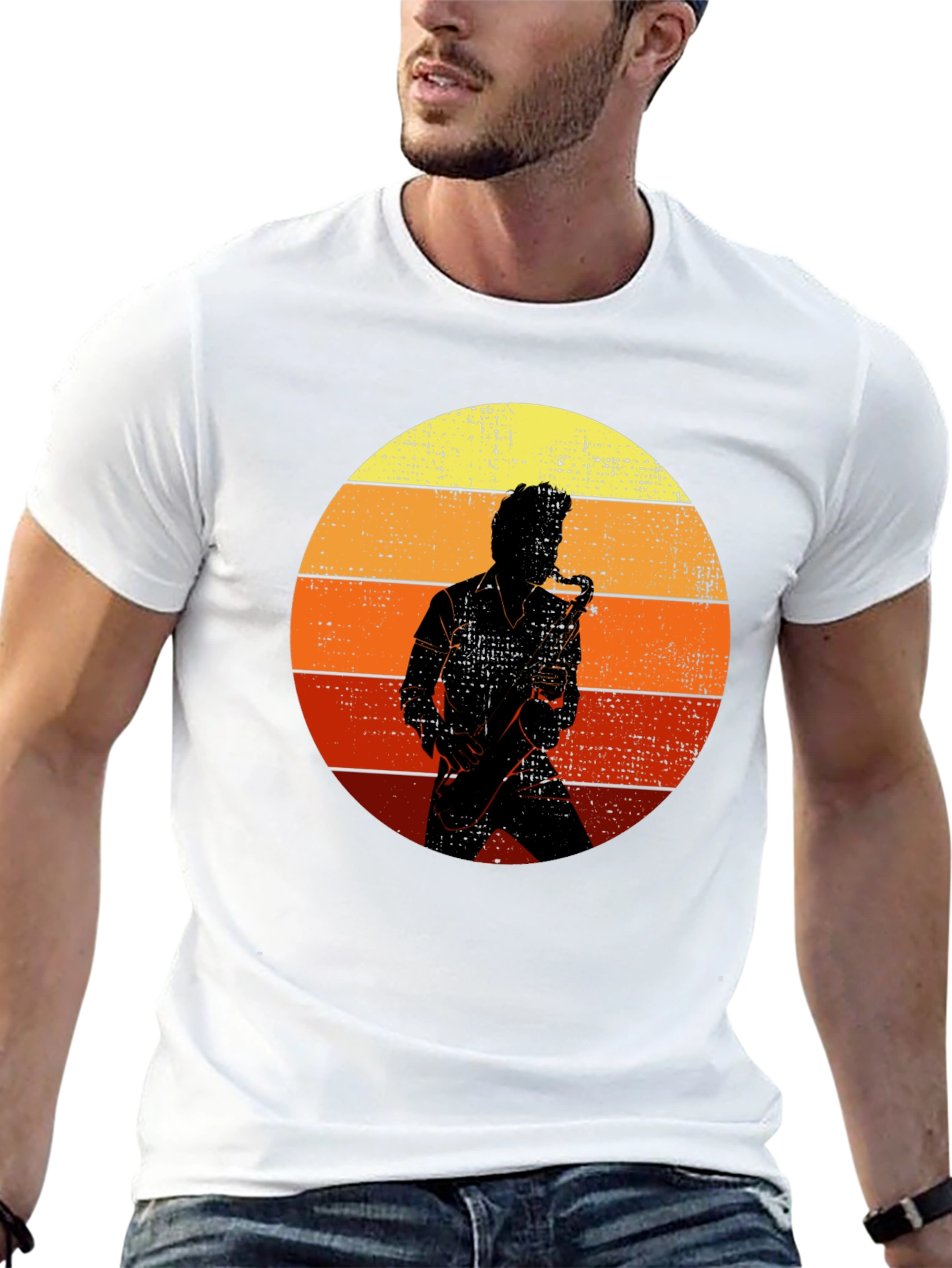 Retro Saxophone Player T-Shirt