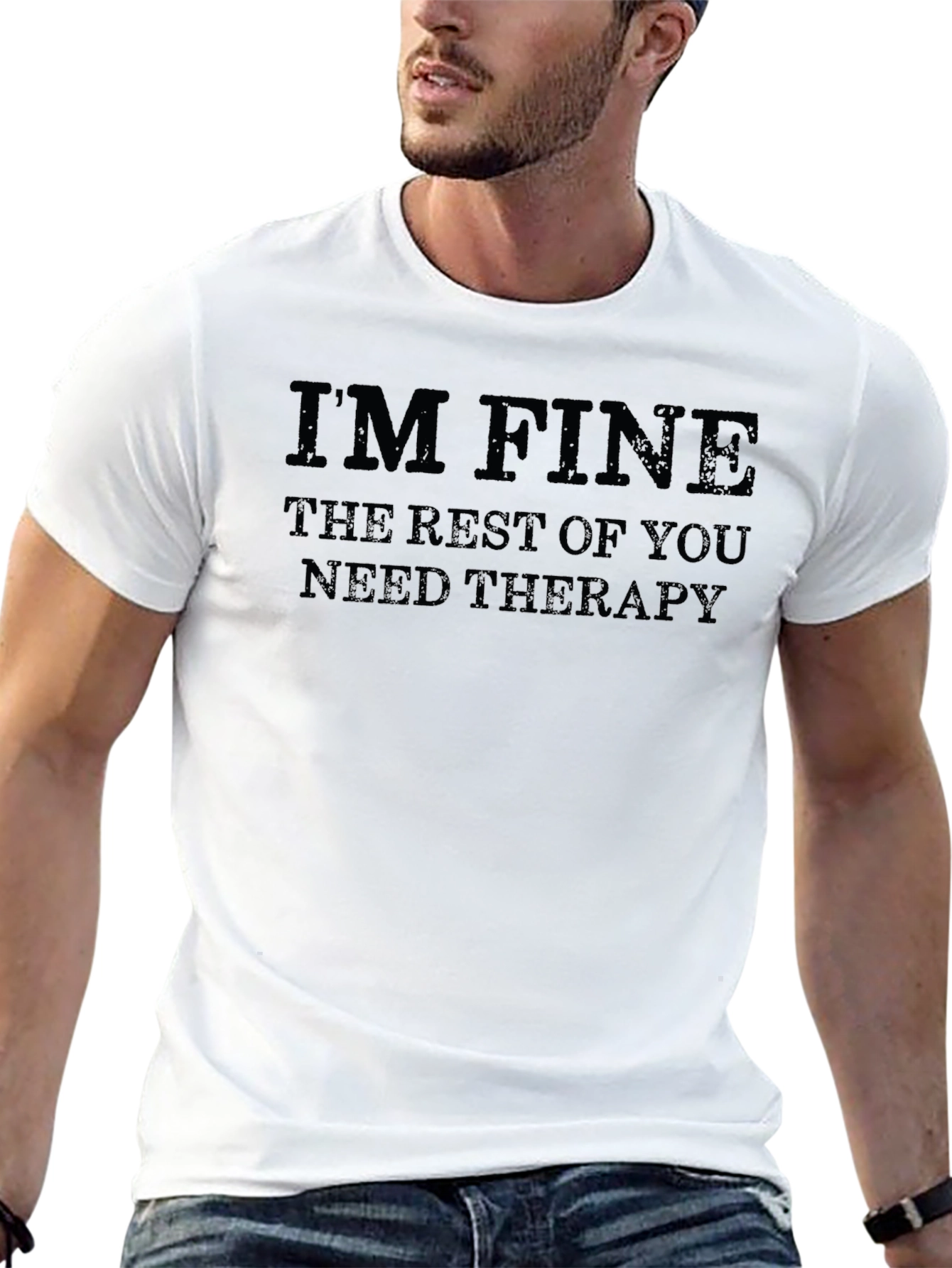 Im Fine Therapy T-Shirt - Unisex Cotton Tee