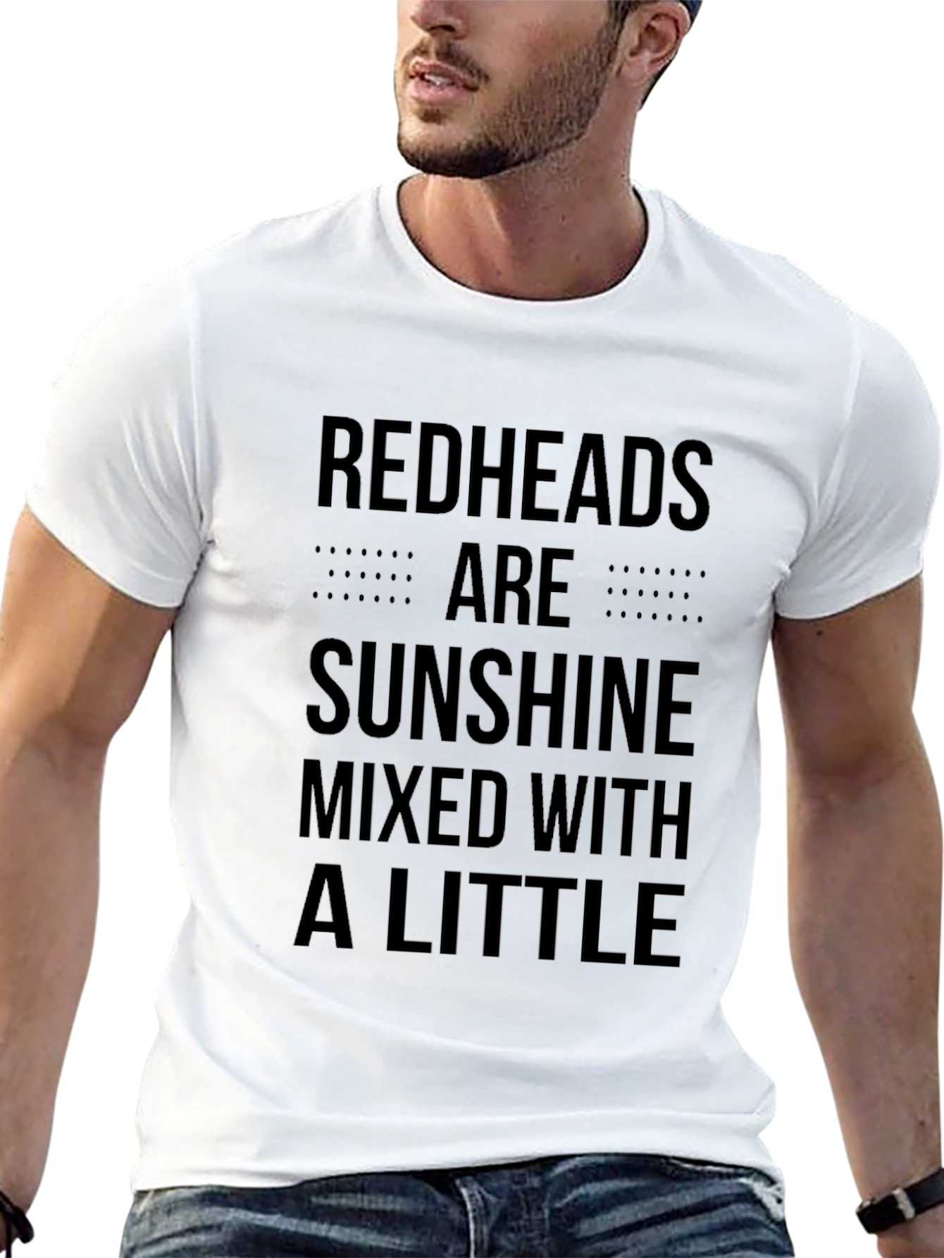Redheads Are Sunshine Graphic Tee - Black