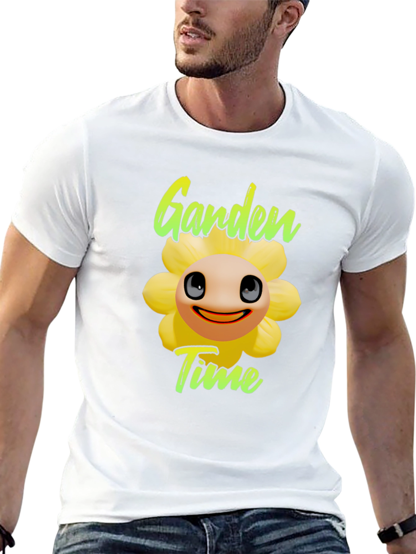 Garden Time T-Shirt - Funny Flower Design