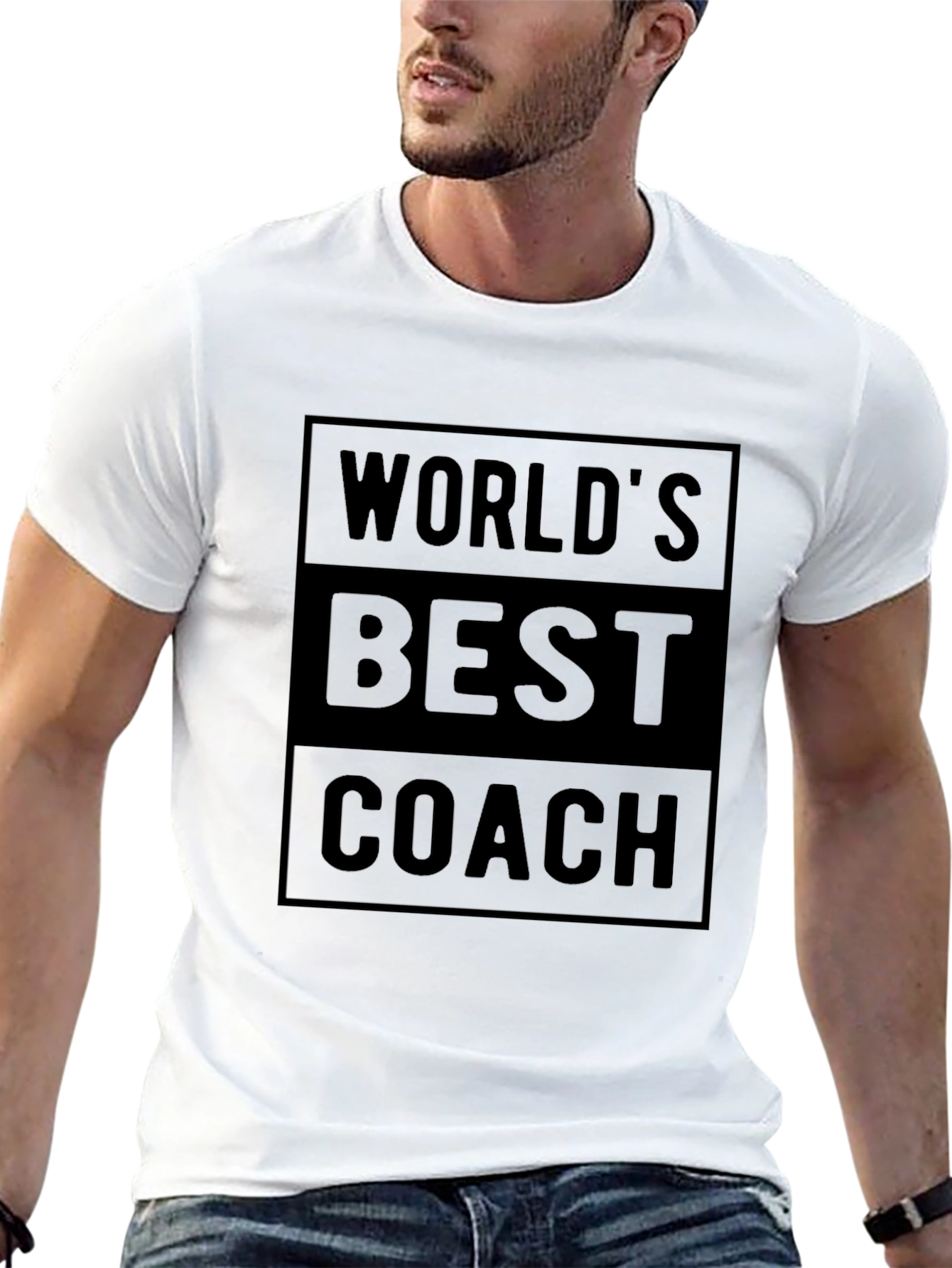 Worlds Best Coach Graphic T-Shirt