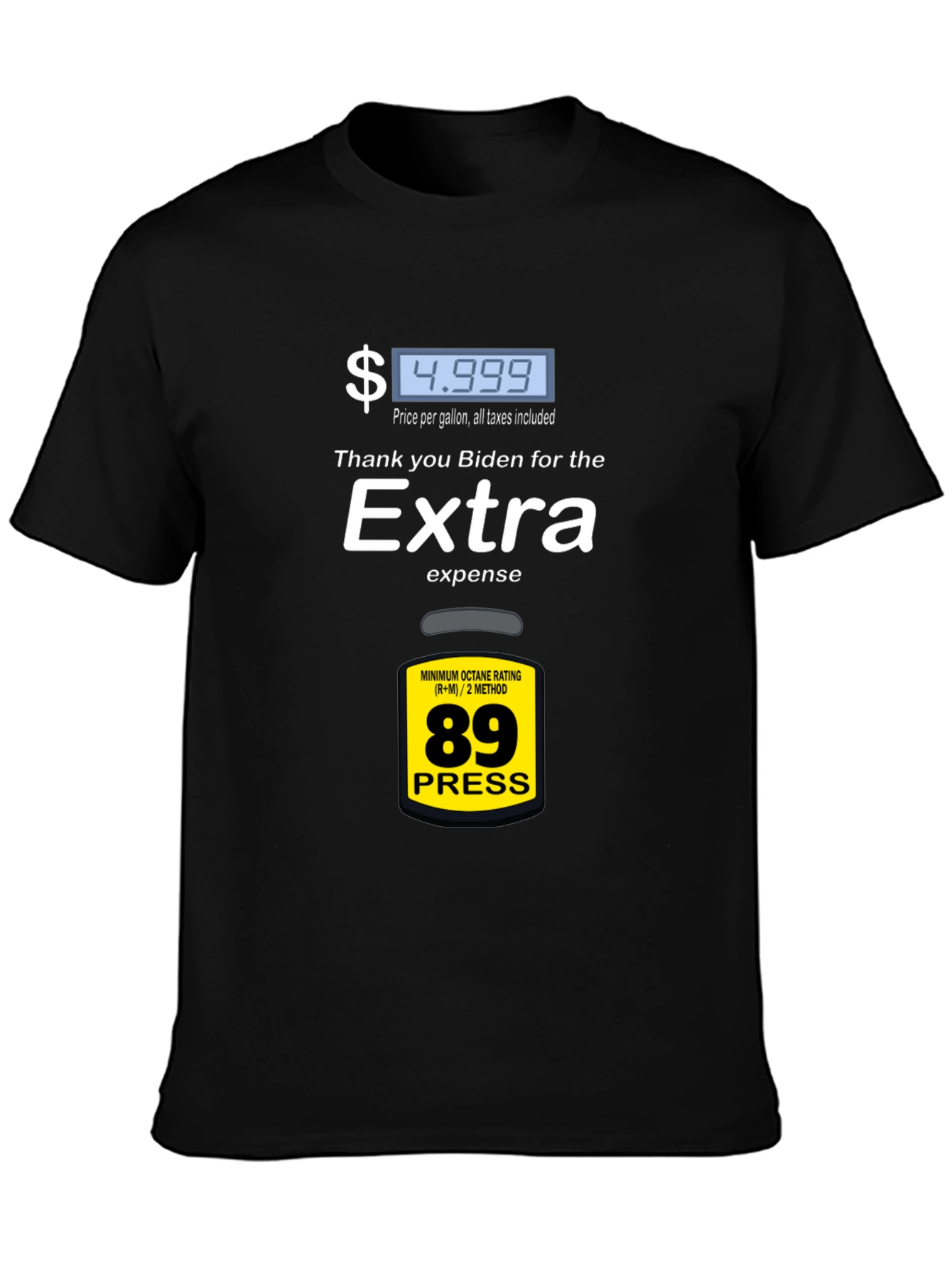 Humorous Biden Gas Price Graphic Tee