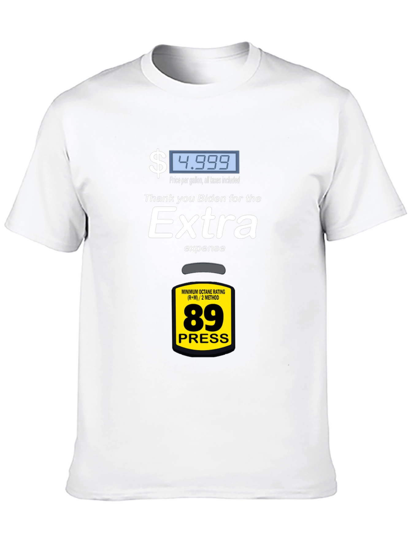Humorous Biden Gas Price Graphic Tee