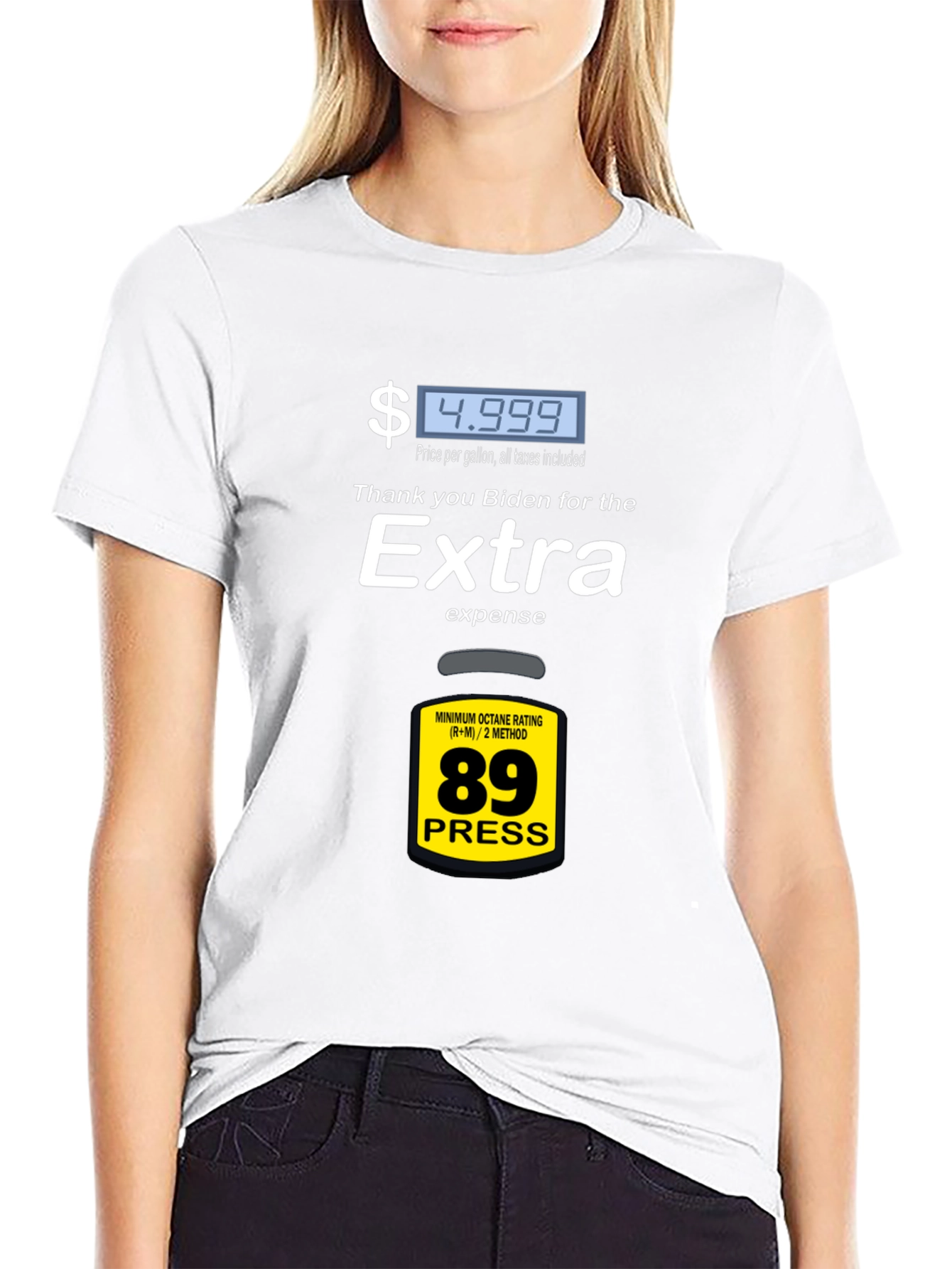 Humorous Biden Gas Price Graphic Tee