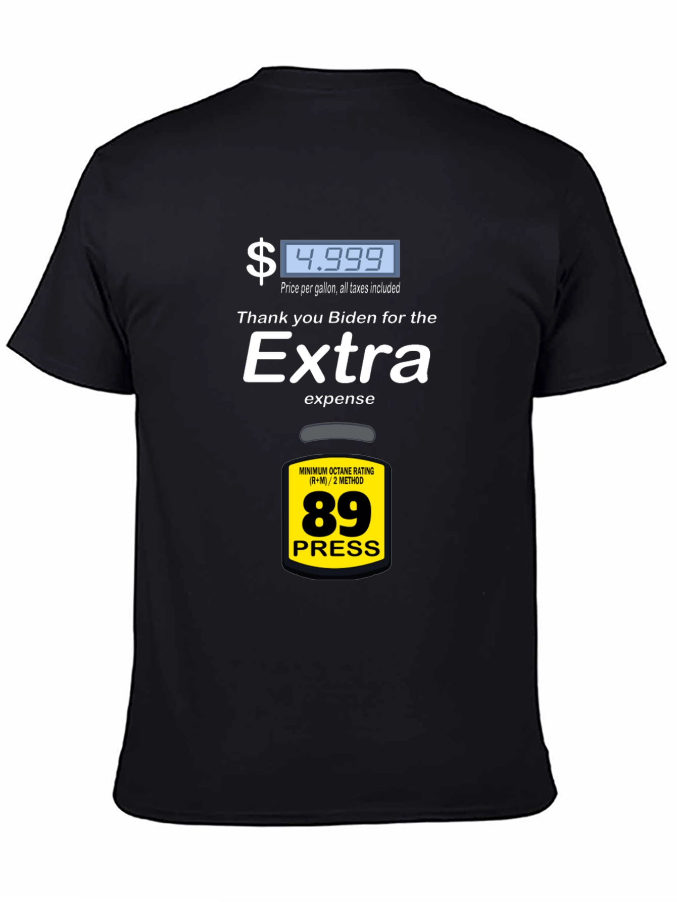 Humorous Biden Gas Price Graphic Tee
