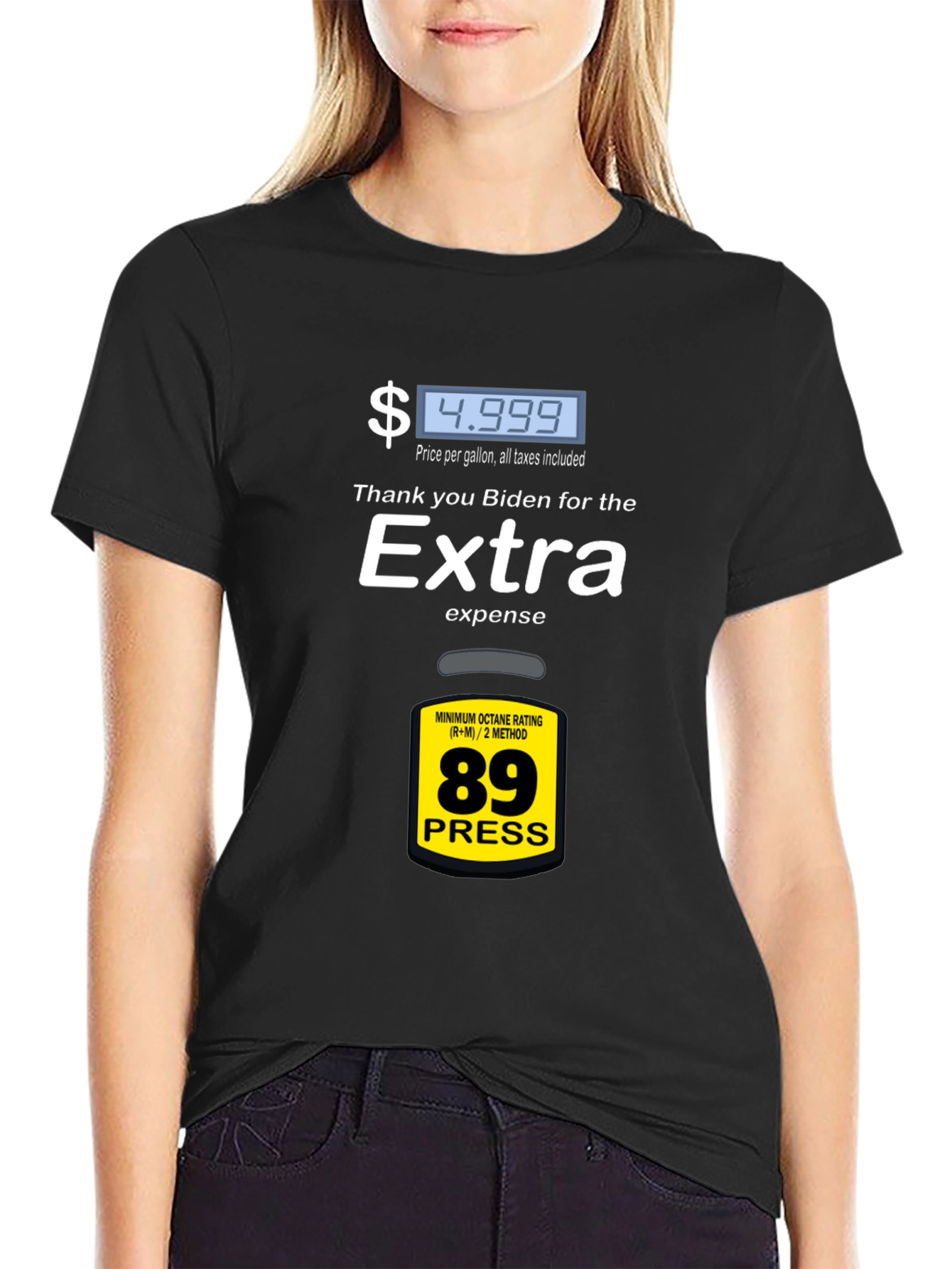 Humorous Biden Gas Price Graphic Tee