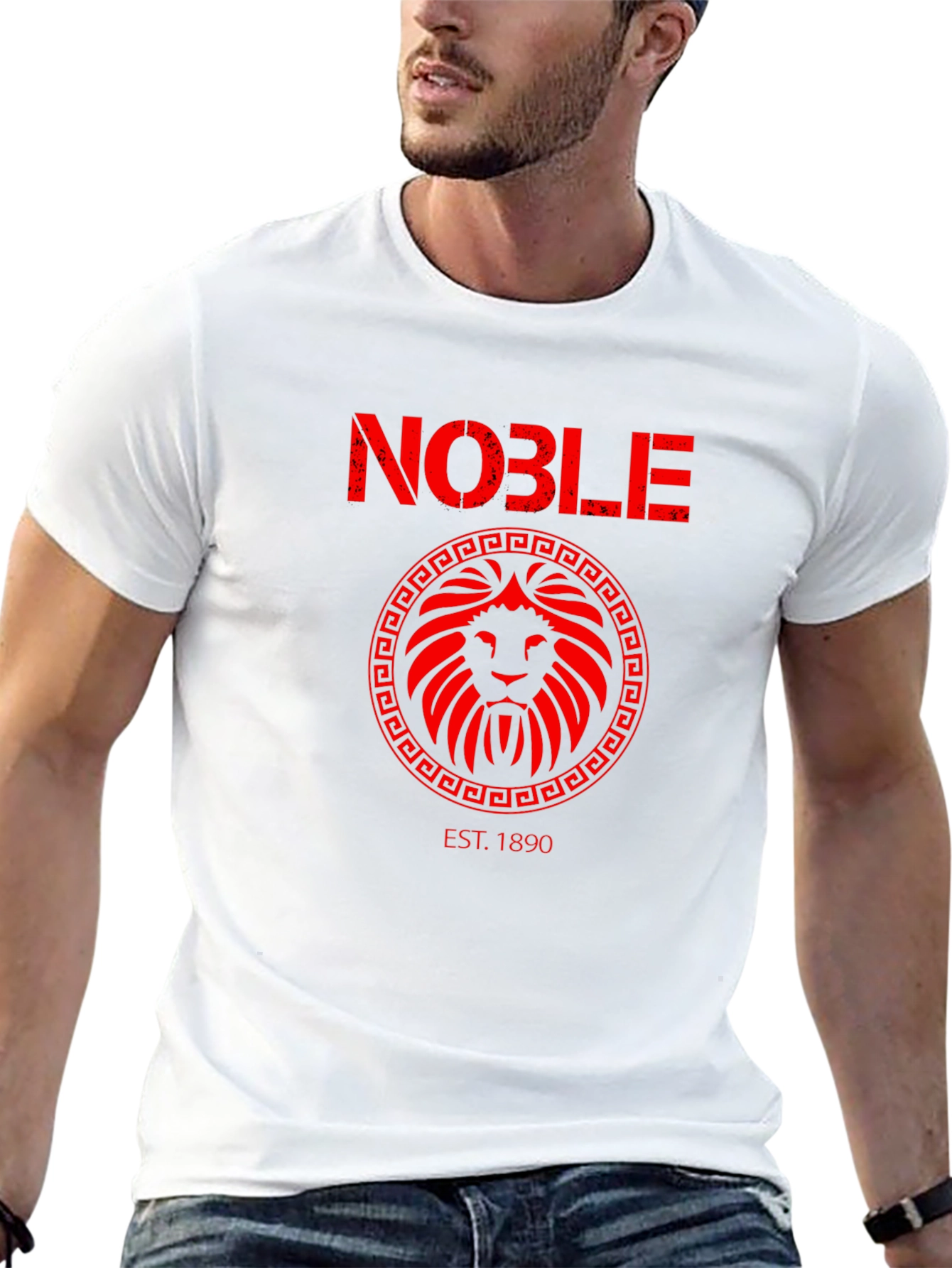 Noble Lion Crest Graphic T-Shirt