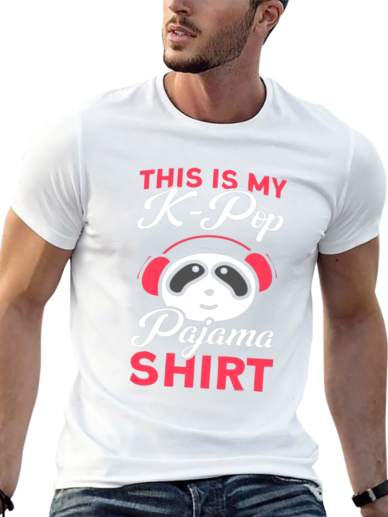 K-Pop Pajama Shirt - Panda Headphones