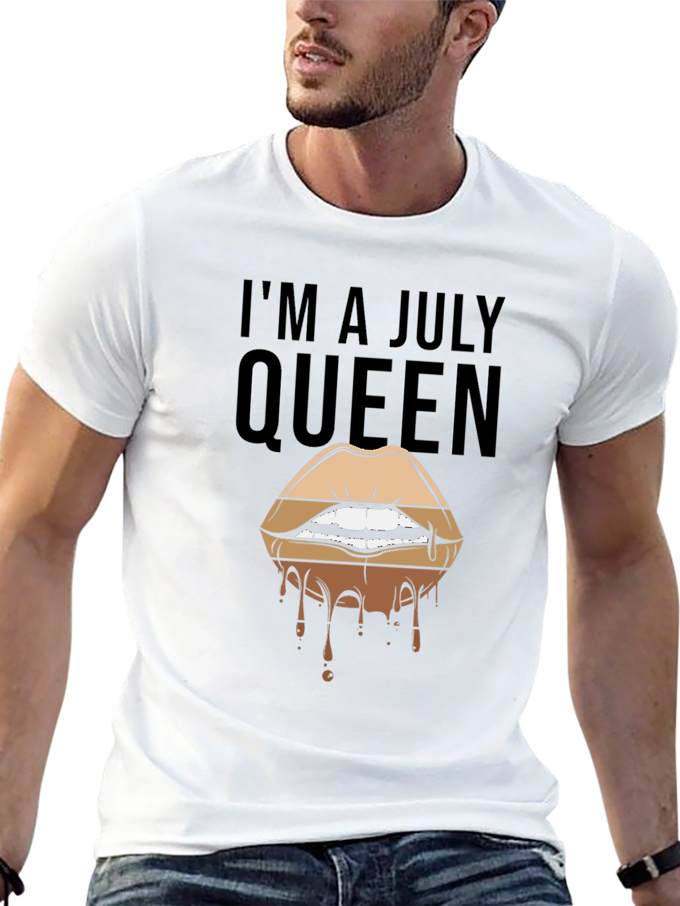 Im A July Queen Lips Graphic Tee