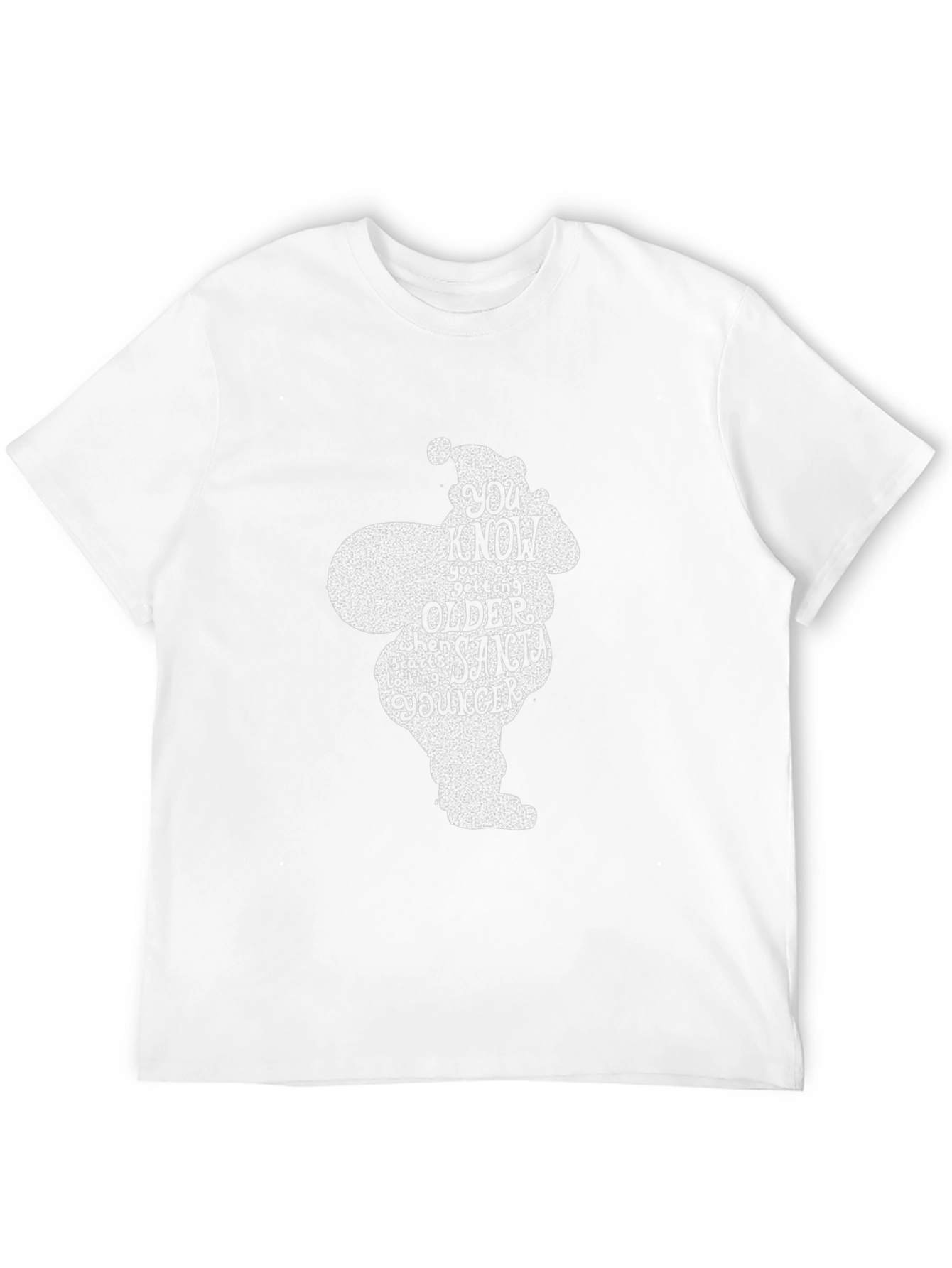Funny Santa Quote Black Graphic T-Shirt