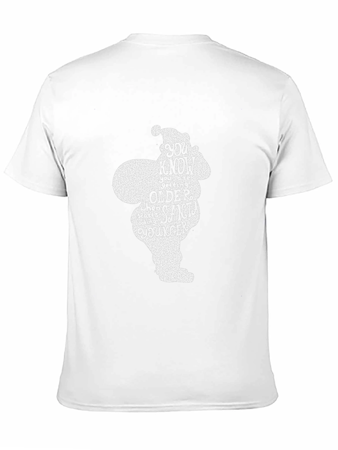 Funny Santa Quote Black Graphic T-Shirt