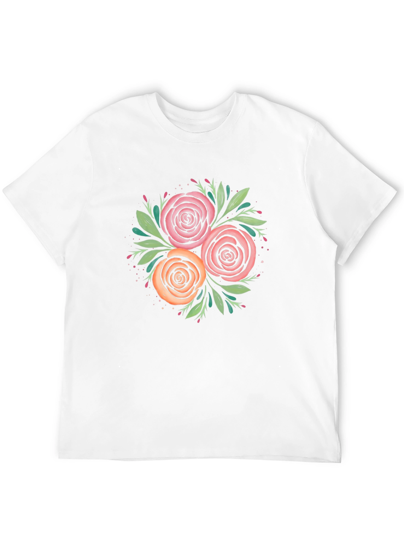 Floral T-Shirt - Roses Graphic Tee