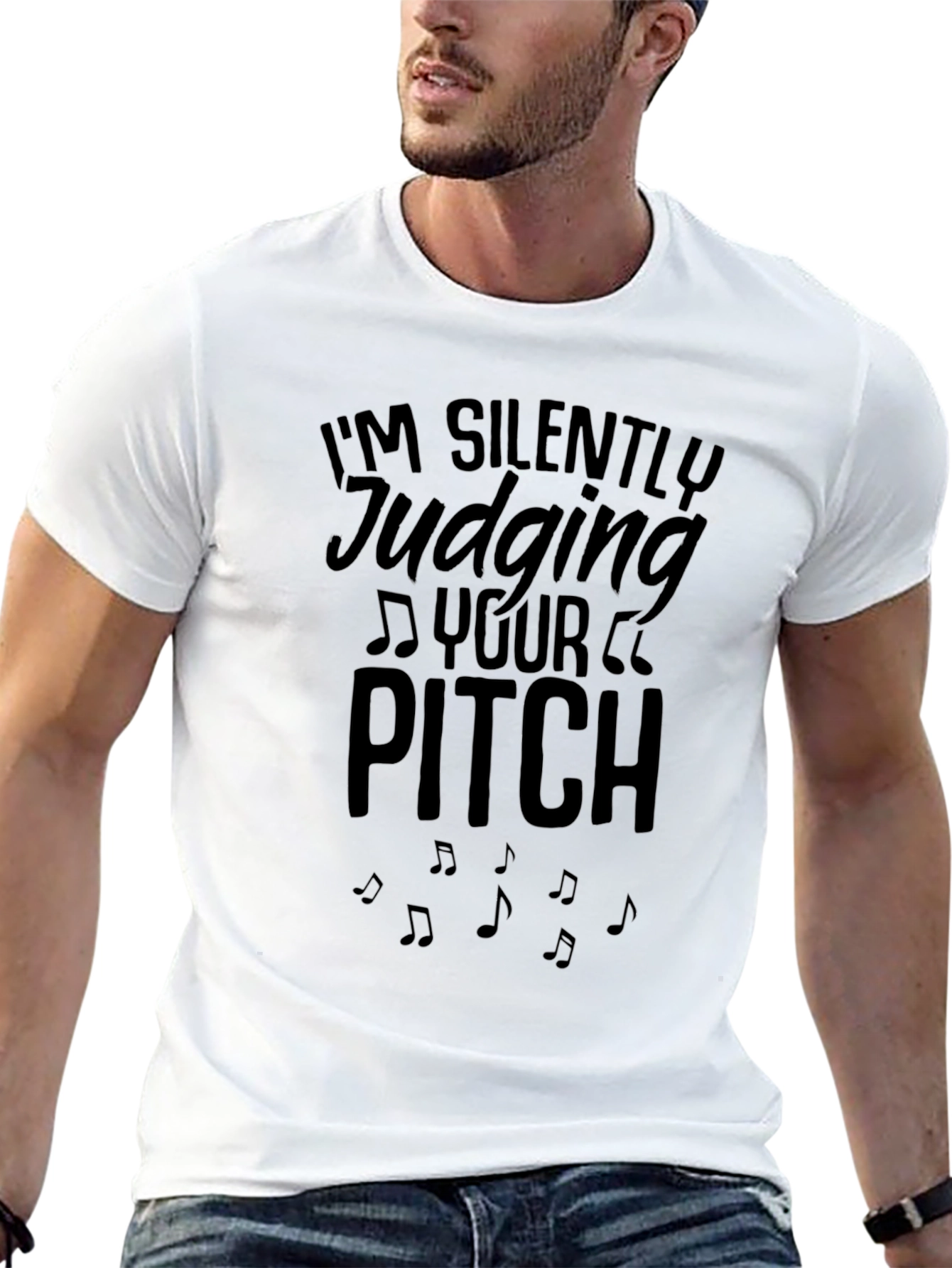 Silently Judging Your Pitch Black Graphic Tee