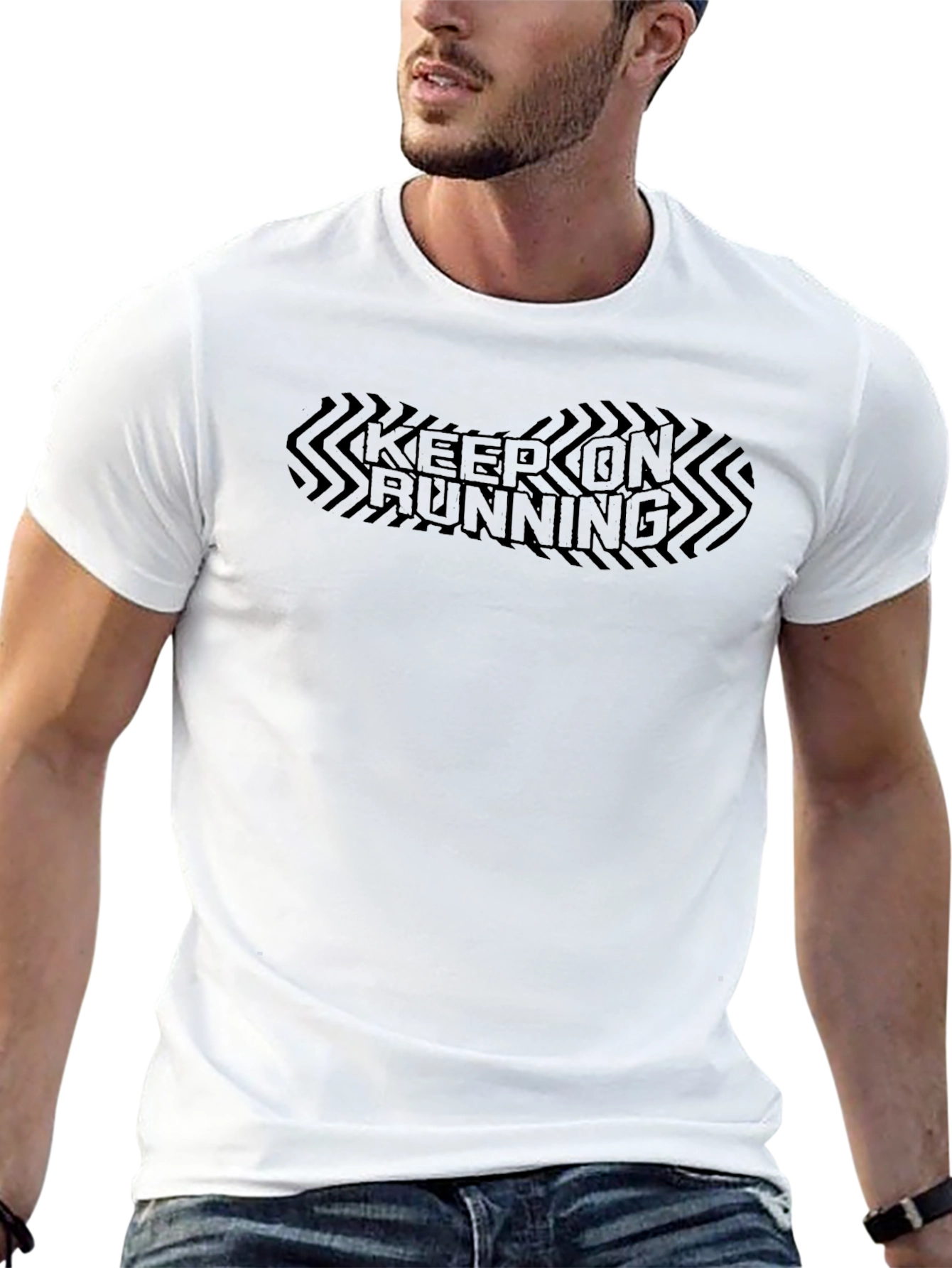 Keep On Running Black T-Shirt