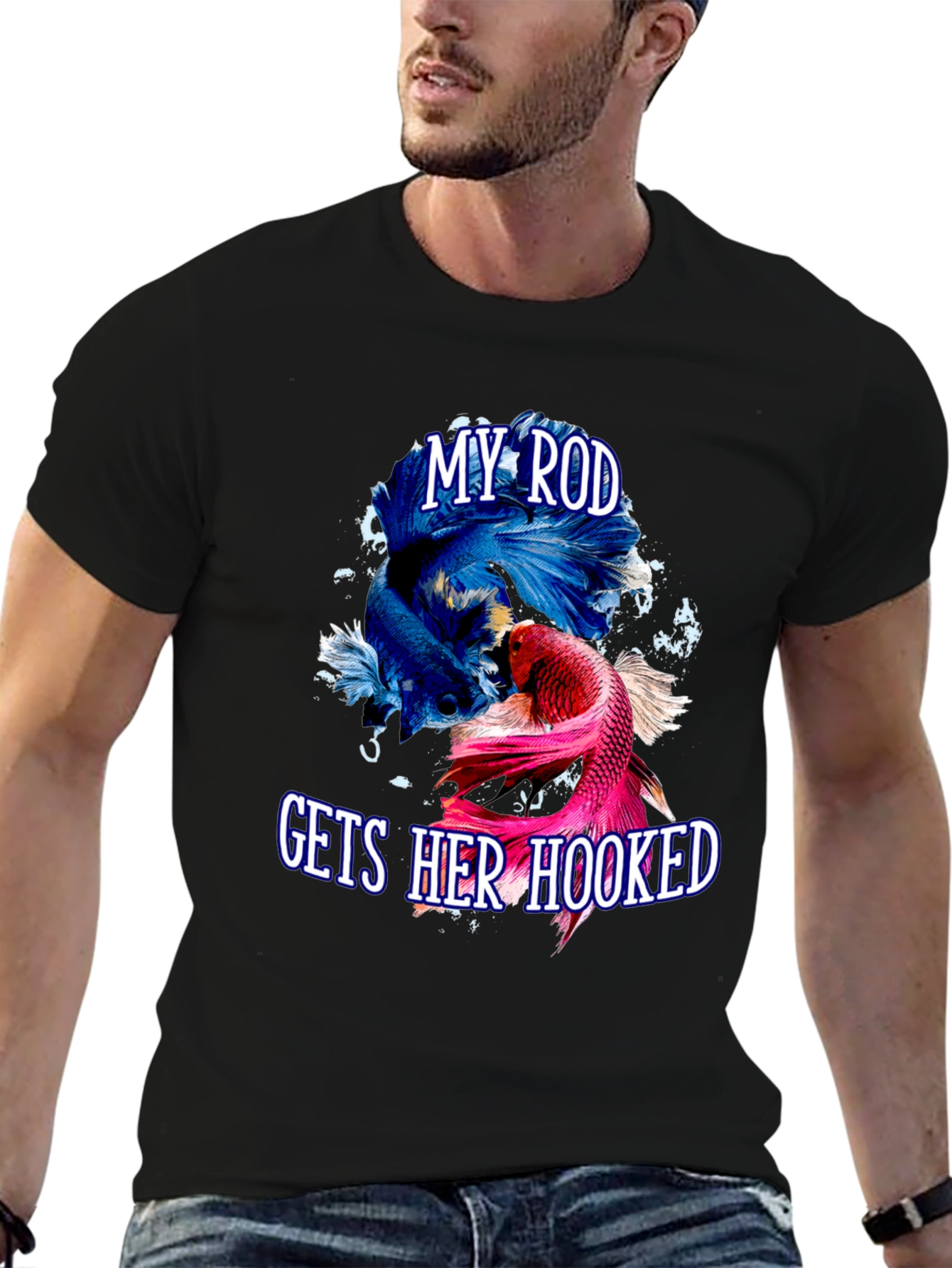 My Rod Gets Her Hooked Fish T-Shirt