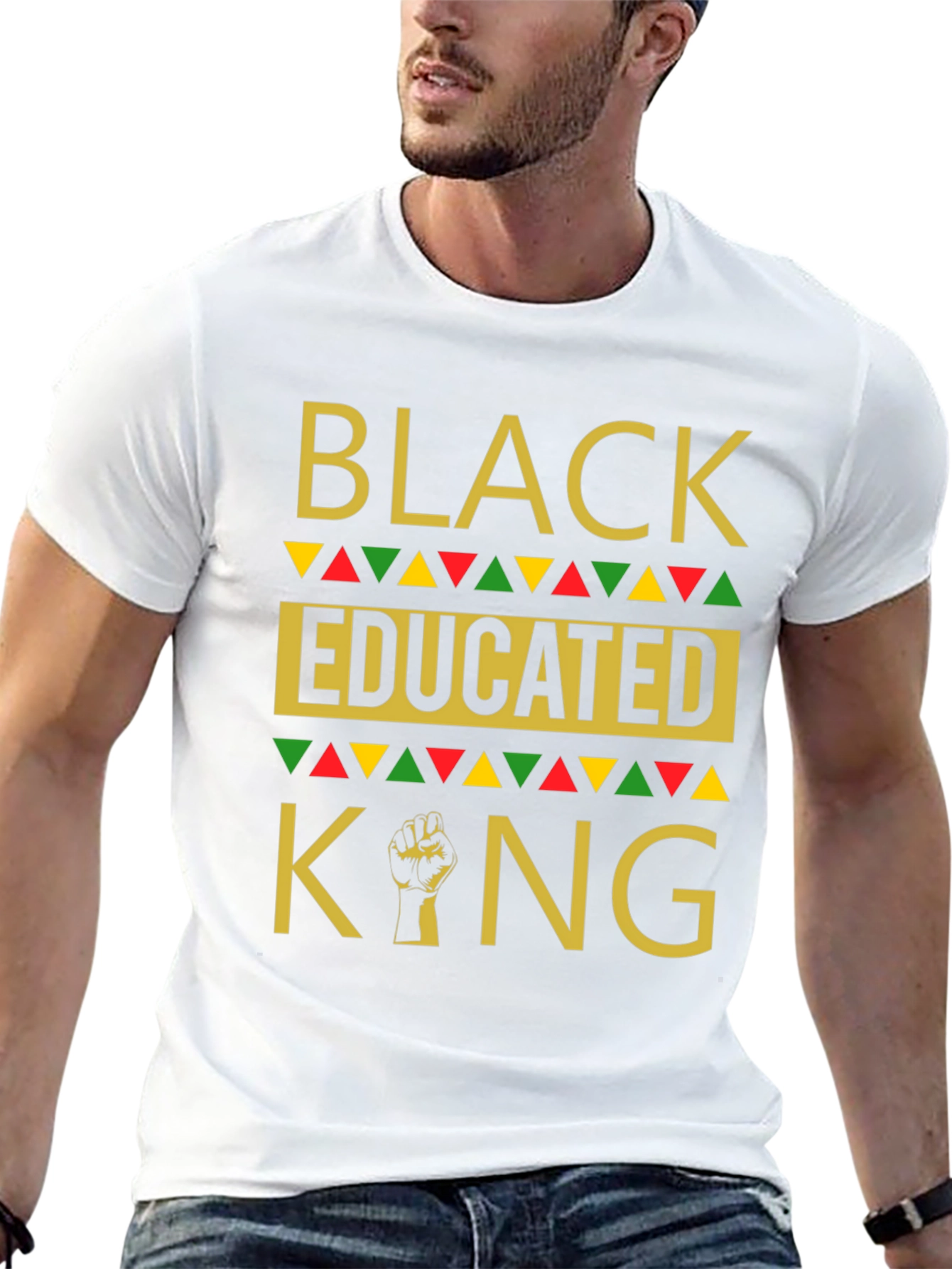 Black Educated King Graphic T-Shirt