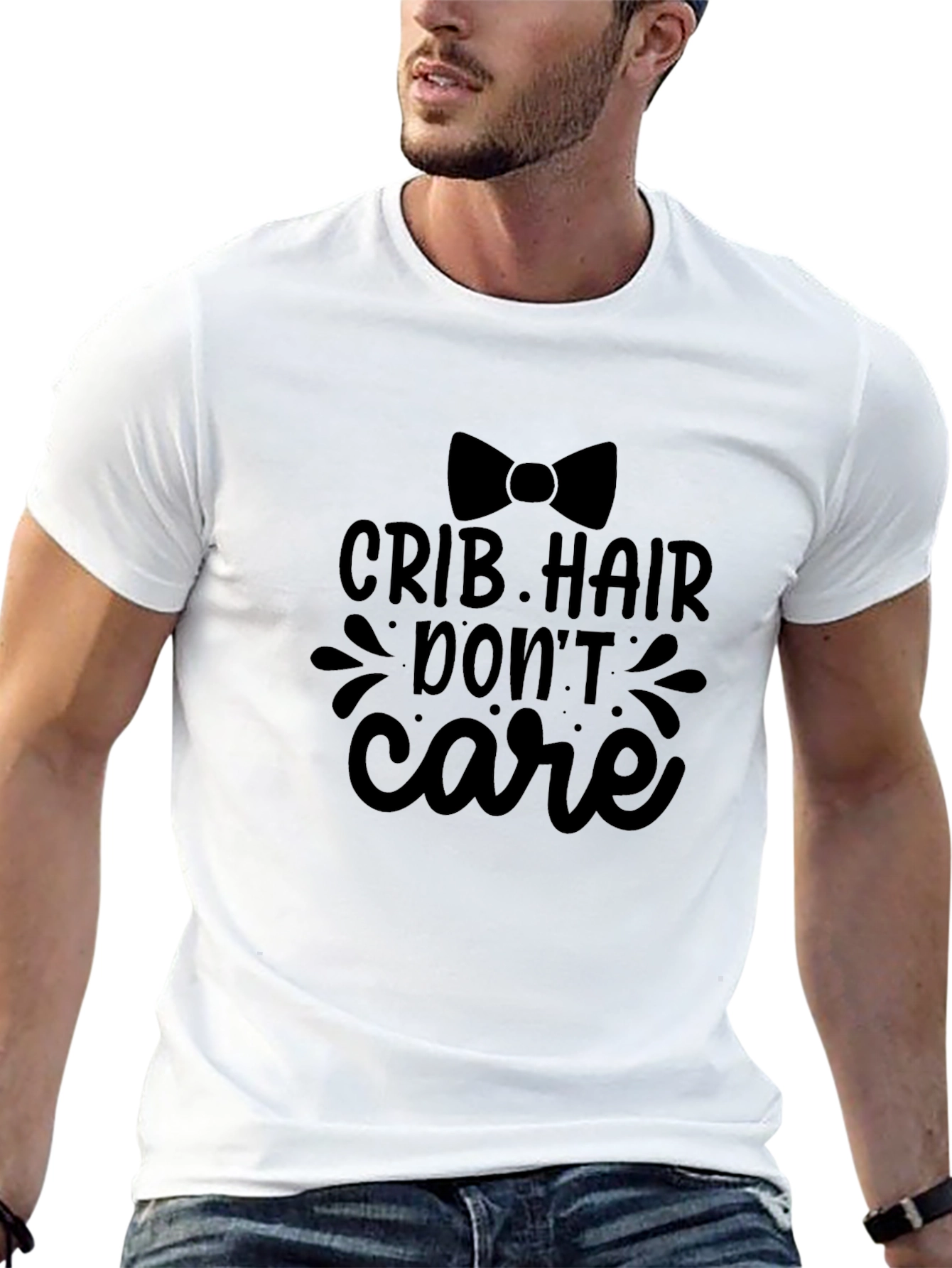 Crib Hair Dont Care Black T-Shirt