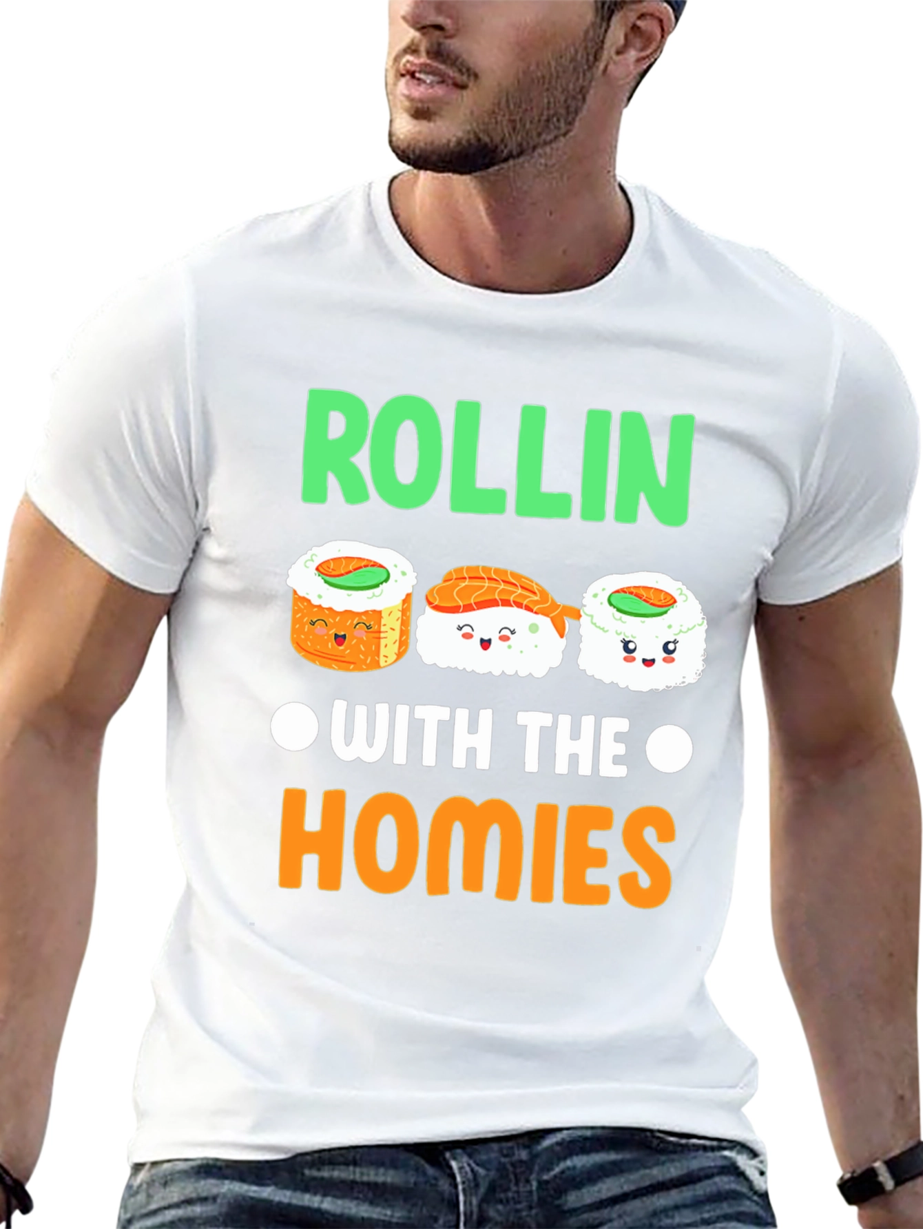 Rollin with the Homies Sushi T-Shirt