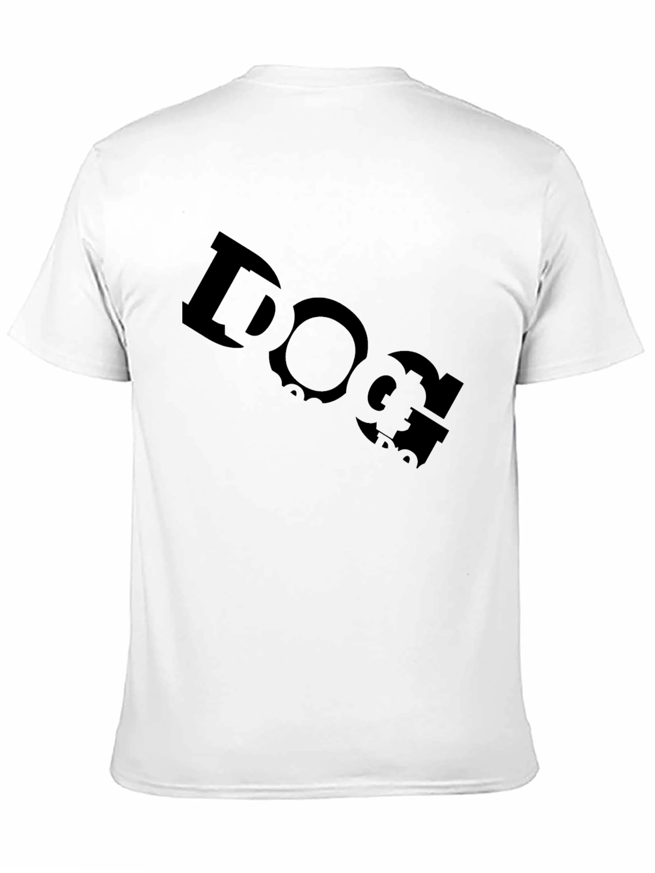 Dog Typography Black Graphic T-Shirt