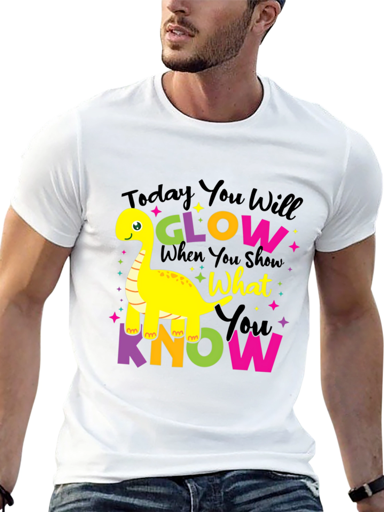 Glow What You Know Dino T-Shirt