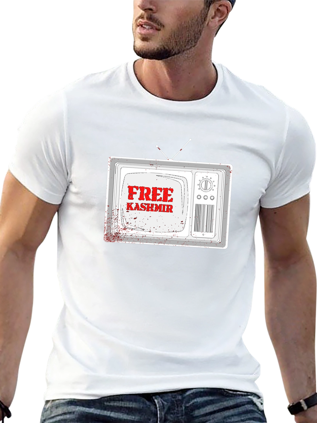 Free Kashmir Graphic Tee - Political Statement Shirt