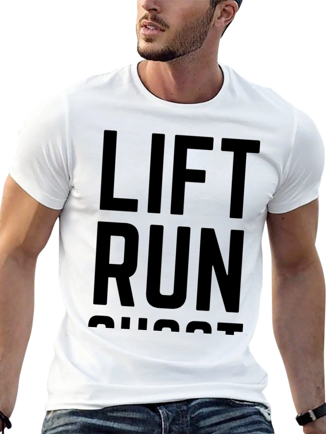 Lift Run Shoot Black Graphic Tee Shirt