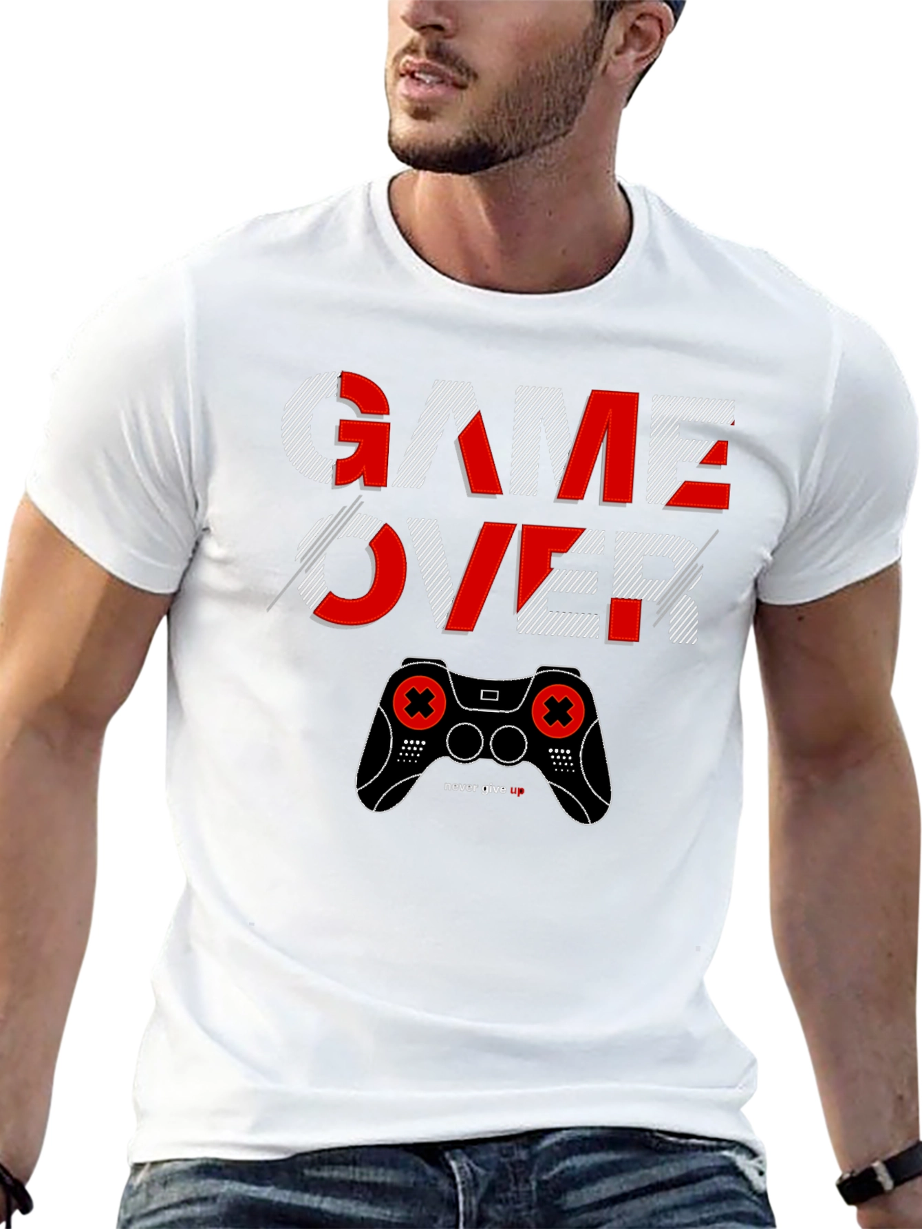 Game Over Graphic T-Shirt - Gamer Style