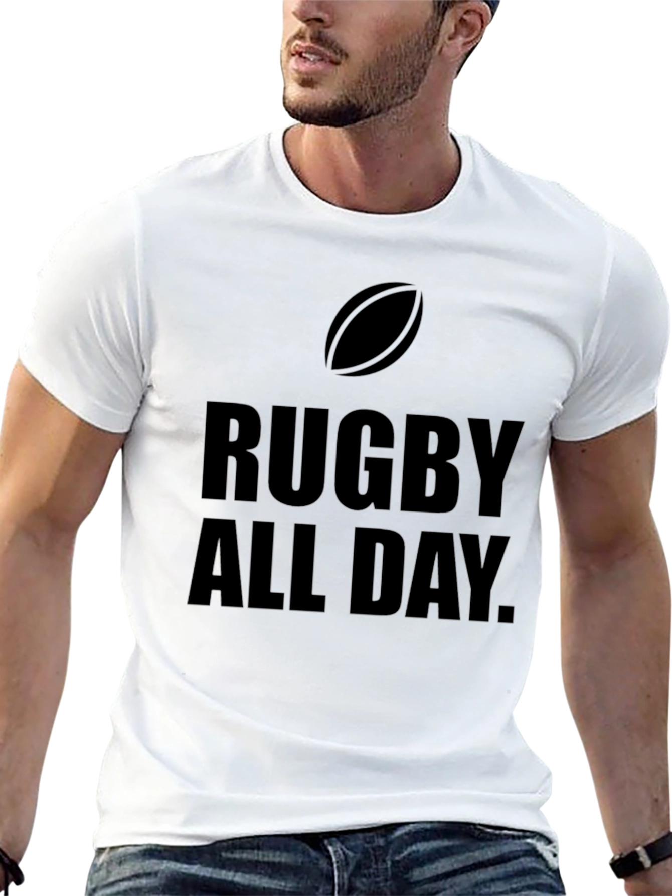 Rugby All Day Black T-Shirt