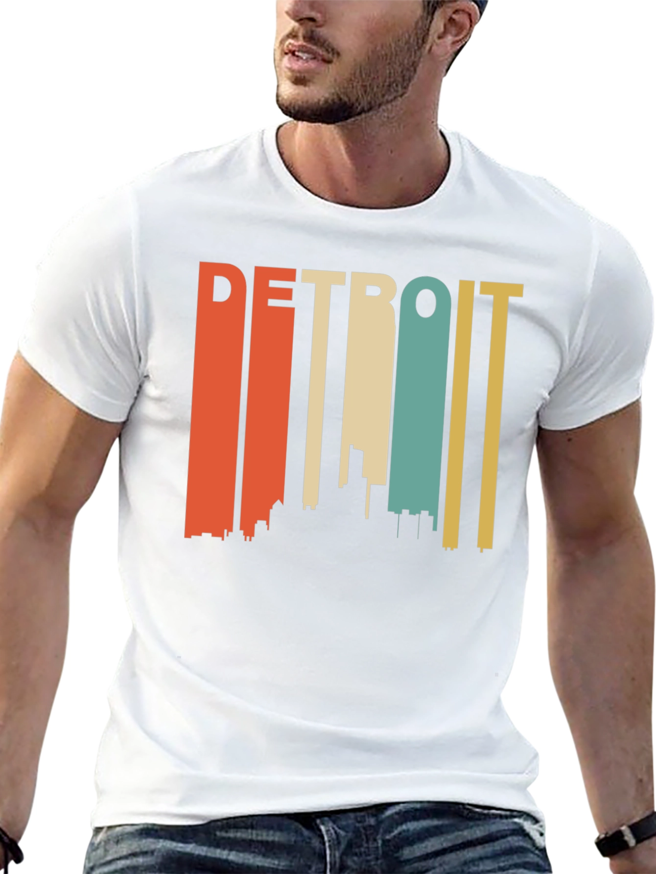 Retro Detroit Skyline T-Shirt