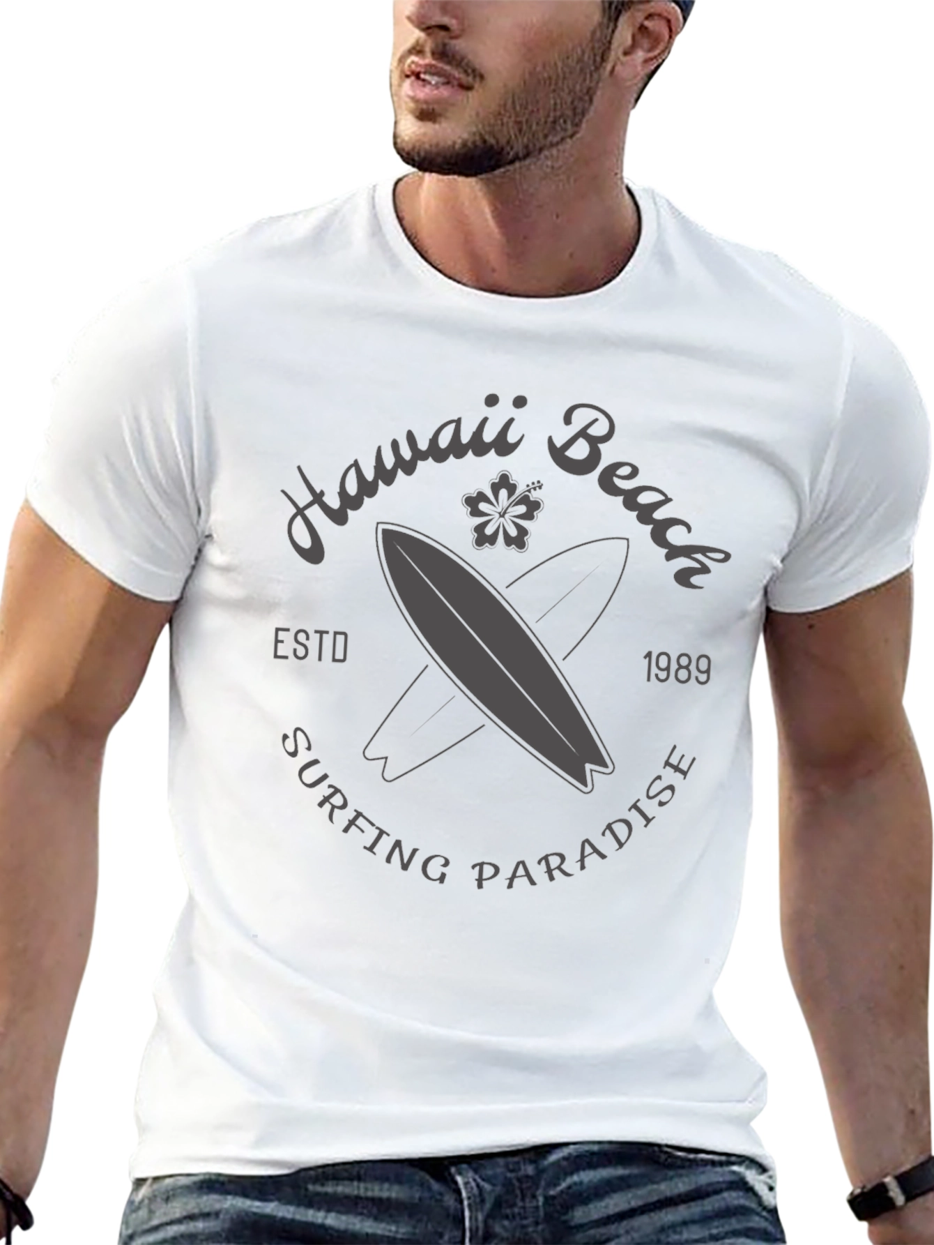 Hawaii Beach Surfing T-Shirt