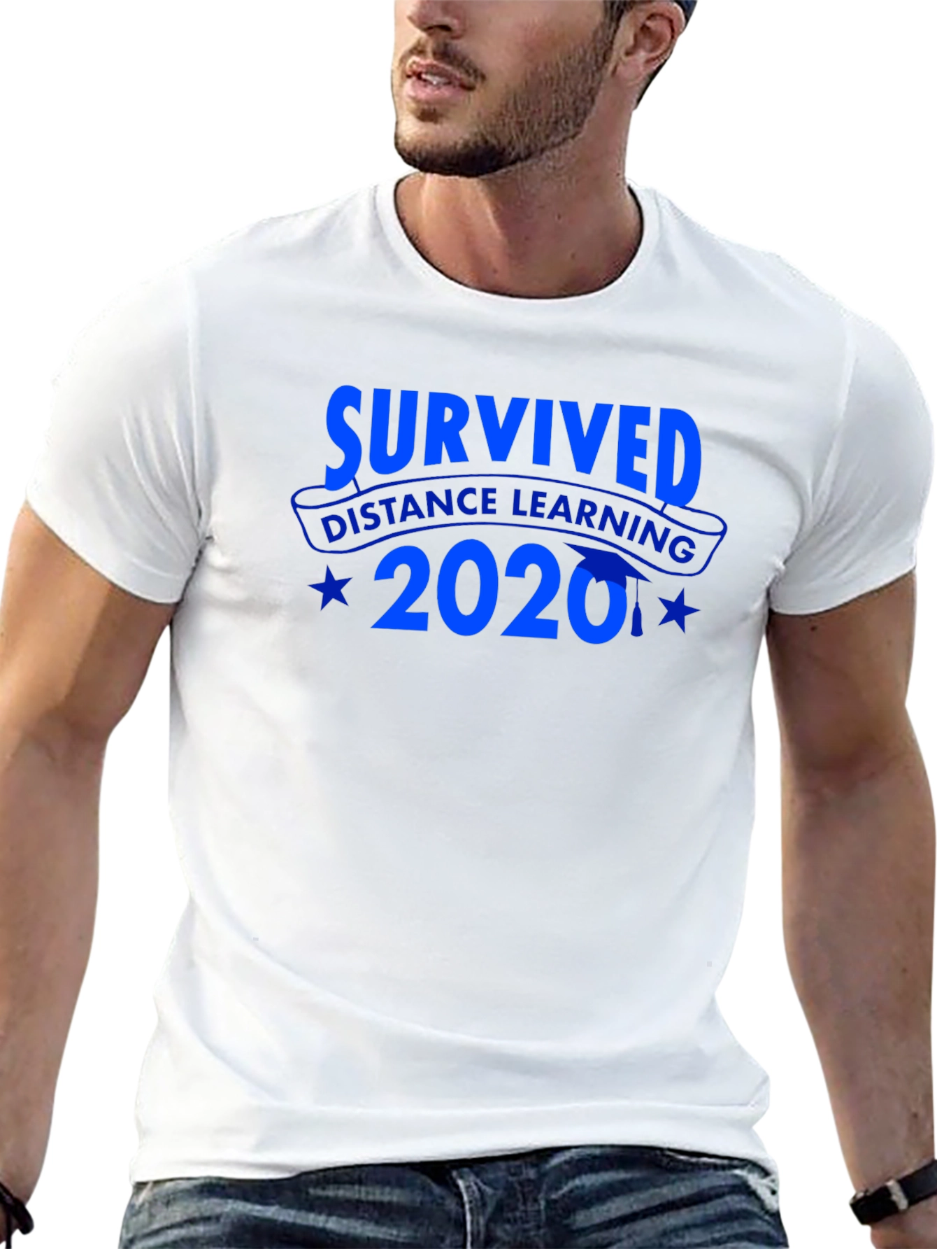 Survived Distance Learning 2020 Black T-Shirt